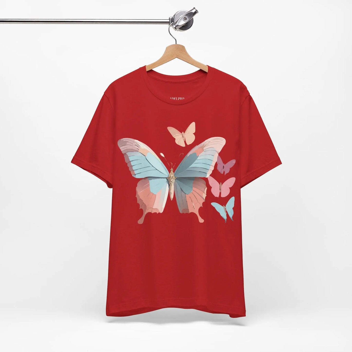 Butterfly Graphic Tee Unisex Short Sleeve Artwork From Adelpha Vintage Inspired