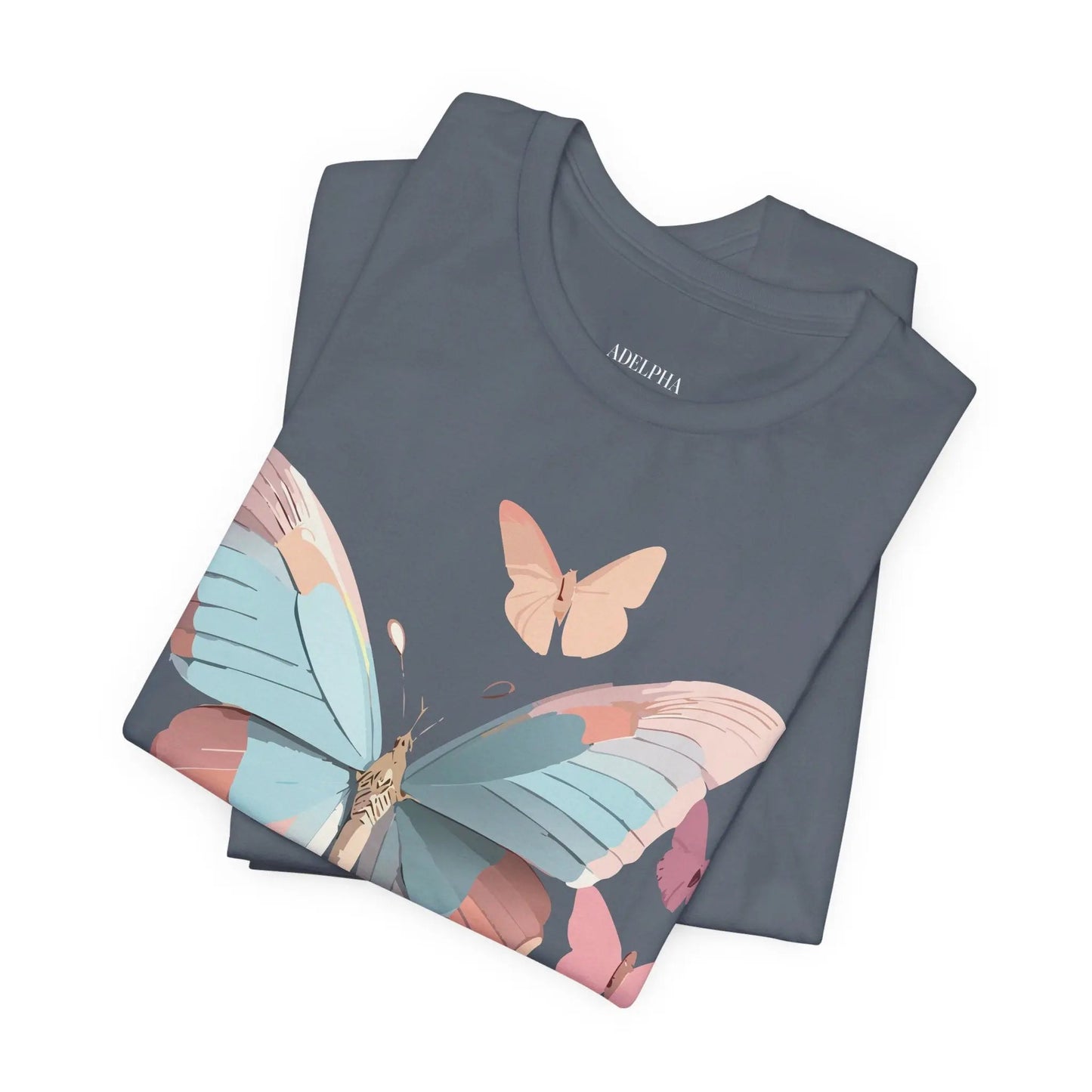 Butterfly Graphic Tee Unisex Short Sleeve Artwork From Adelpha Vintage Inspired