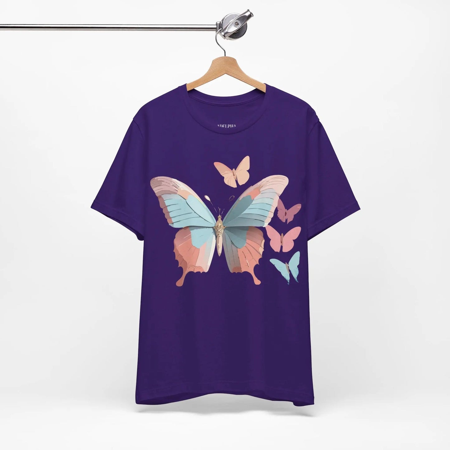 Butterfly Graphic Tee Unisex Short Sleeve Artwork From Adelpha Vintage Inspired
