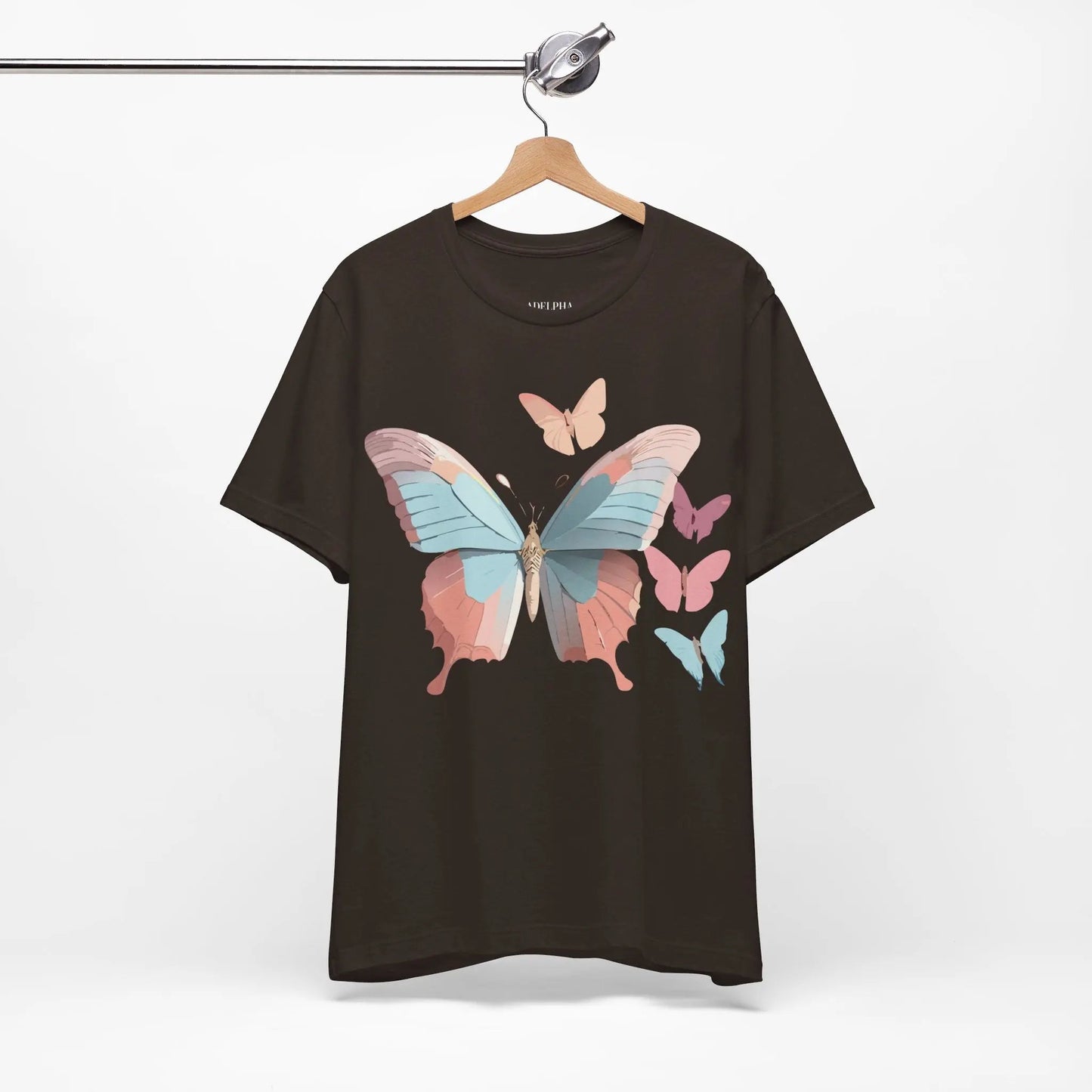 Butterfly Graphic Tee Unisex Short Sleeve Artwork From Adelpha Vintage Inspired