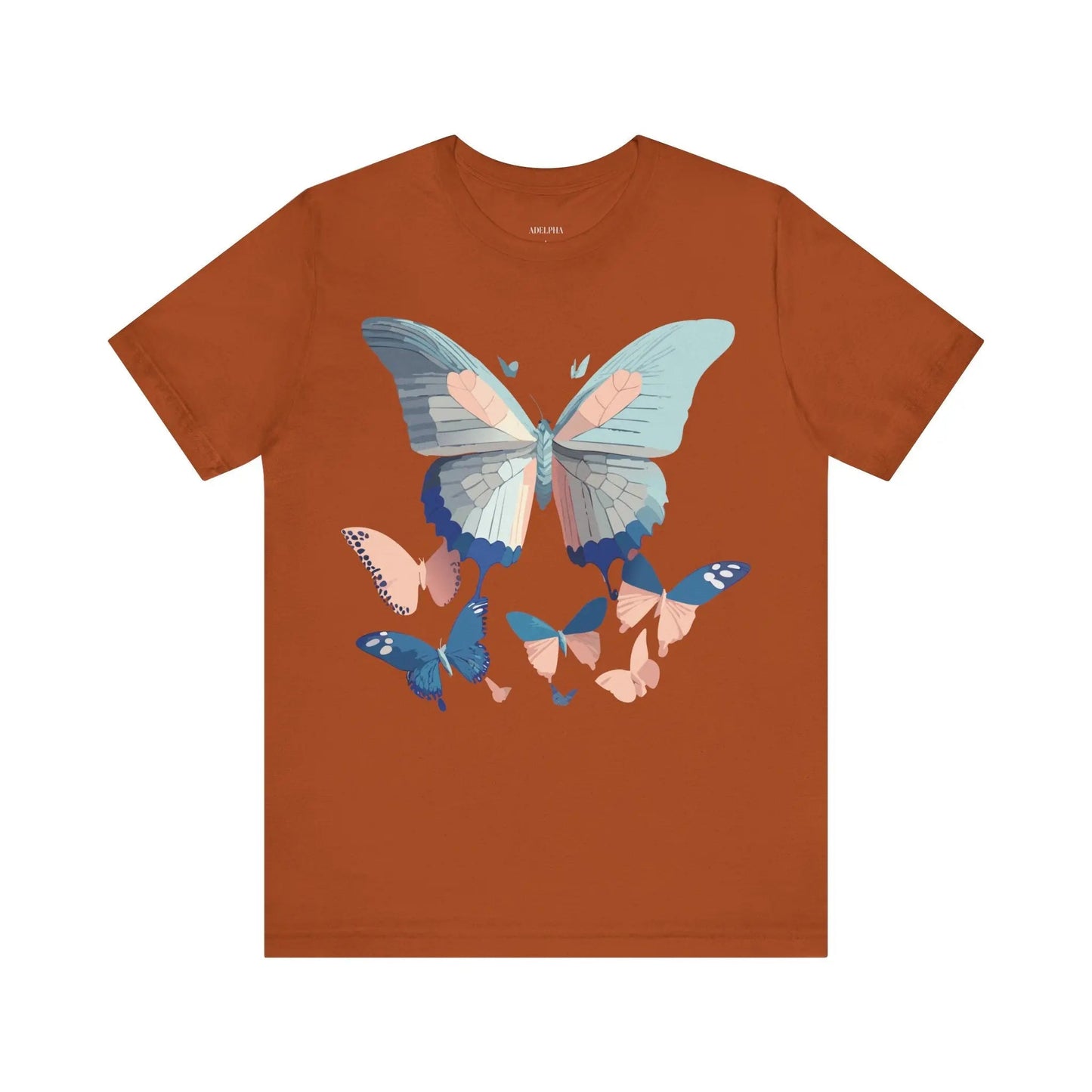 Butterfly Graphic Unisex 100 Cotton Lightweight Vintage Design Jersey Tee 116