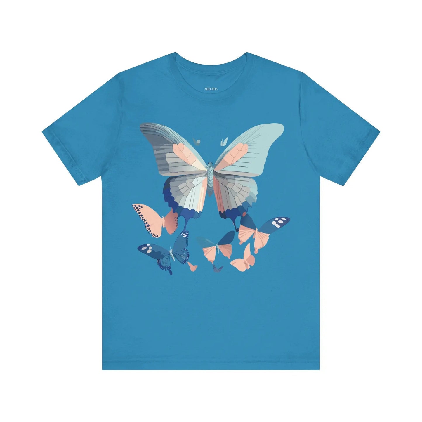 Butterfly Graphic Unisex 100 Cotton Lightweight Vintage Design Jersey Tee 116