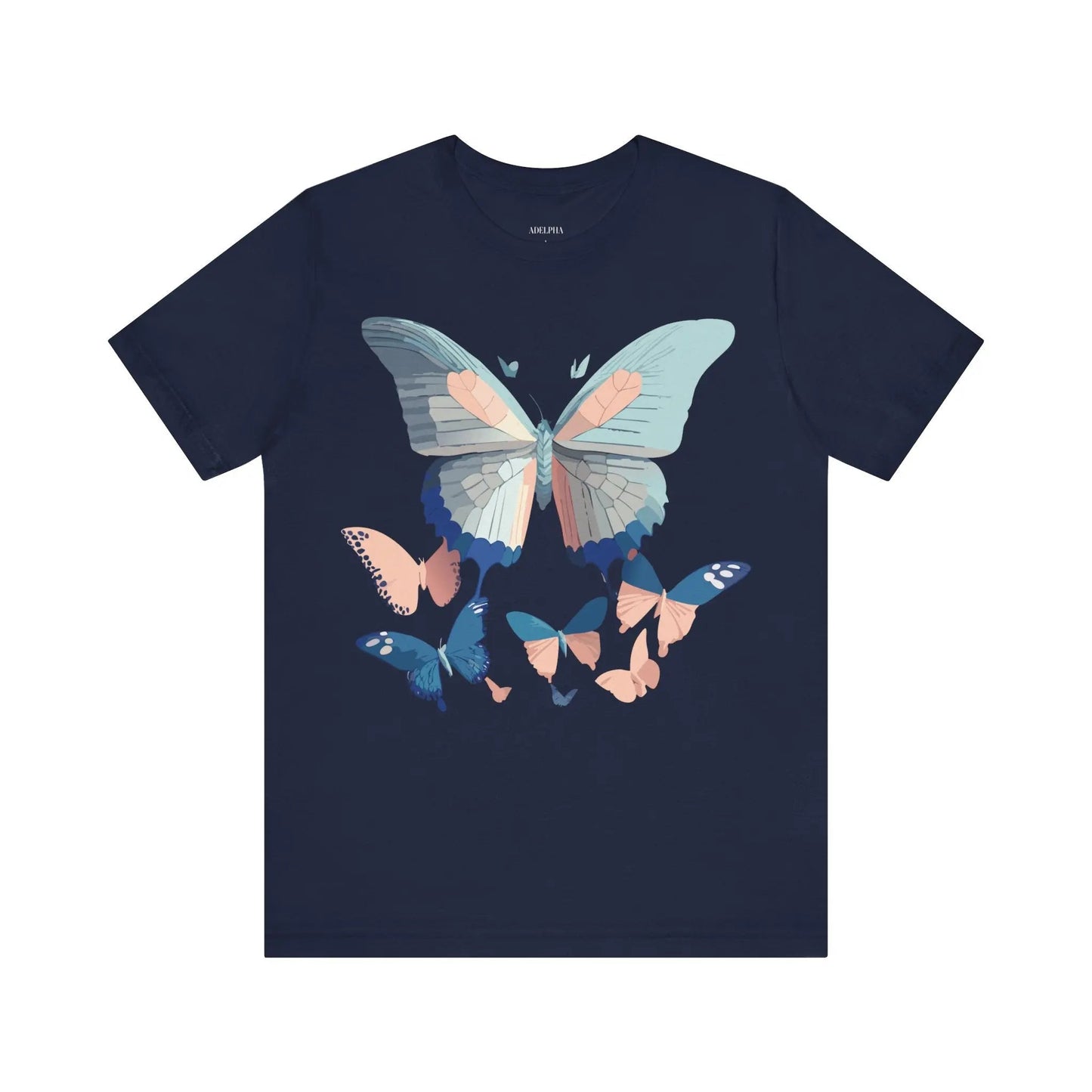 Butterfly Graphic Unisex 100 Cotton Lightweight Vintage Design Jersey Tee 116