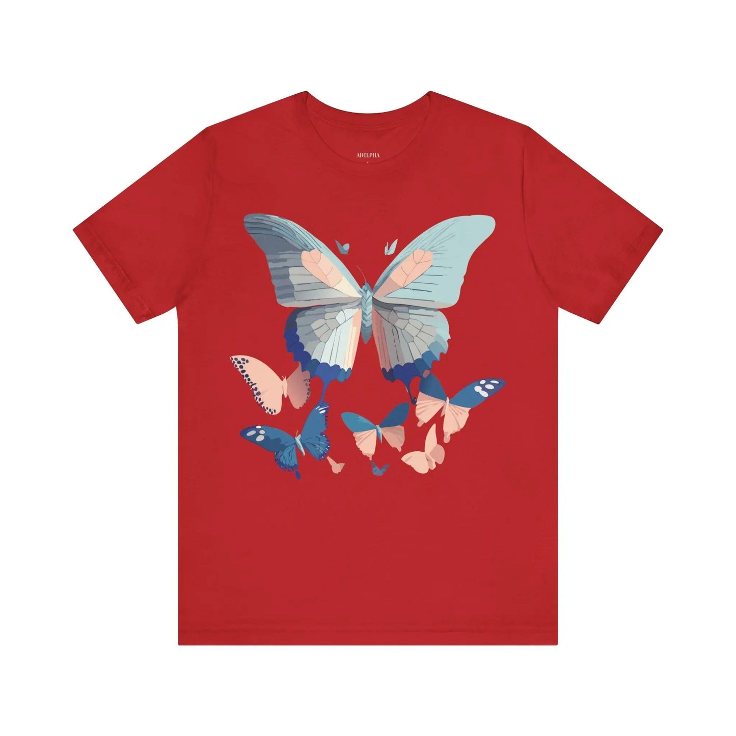 Butterfly Graphic Unisex 100 Cotton Lightweight Vintage Design Jersey Tee 116