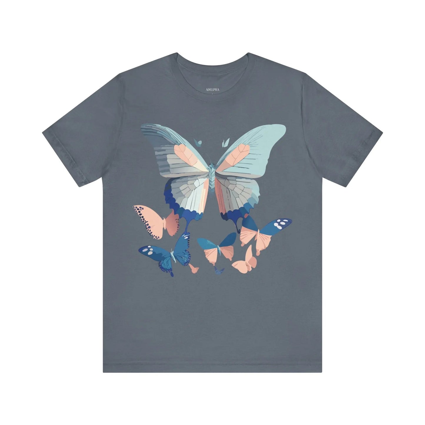 Butterfly Graphic Unisex 100 Cotton Lightweight Vintage Design Jersey Tee 116