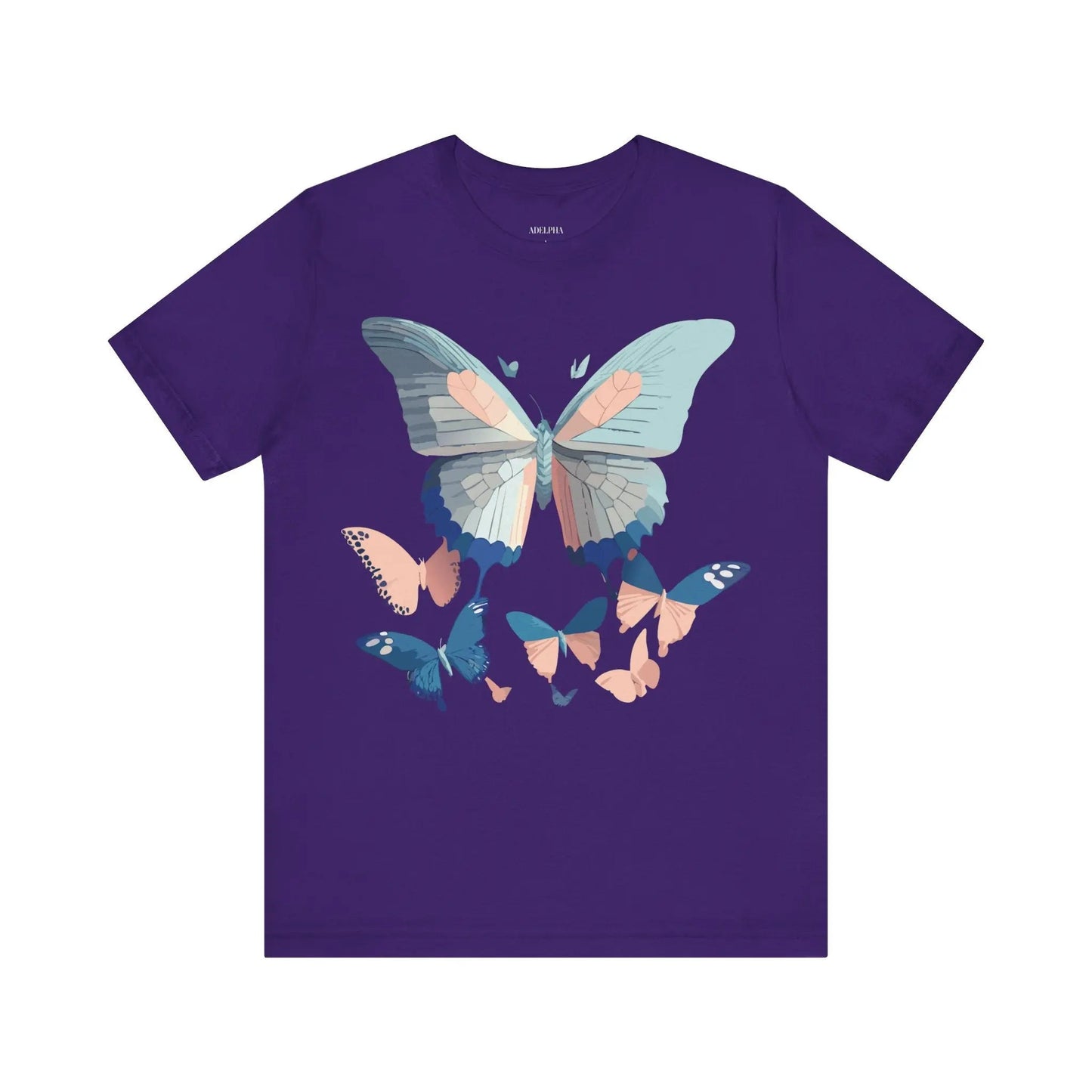 Butterfly Graphic Unisex 100 Cotton Lightweight Vintage Design Jersey Tee 116
