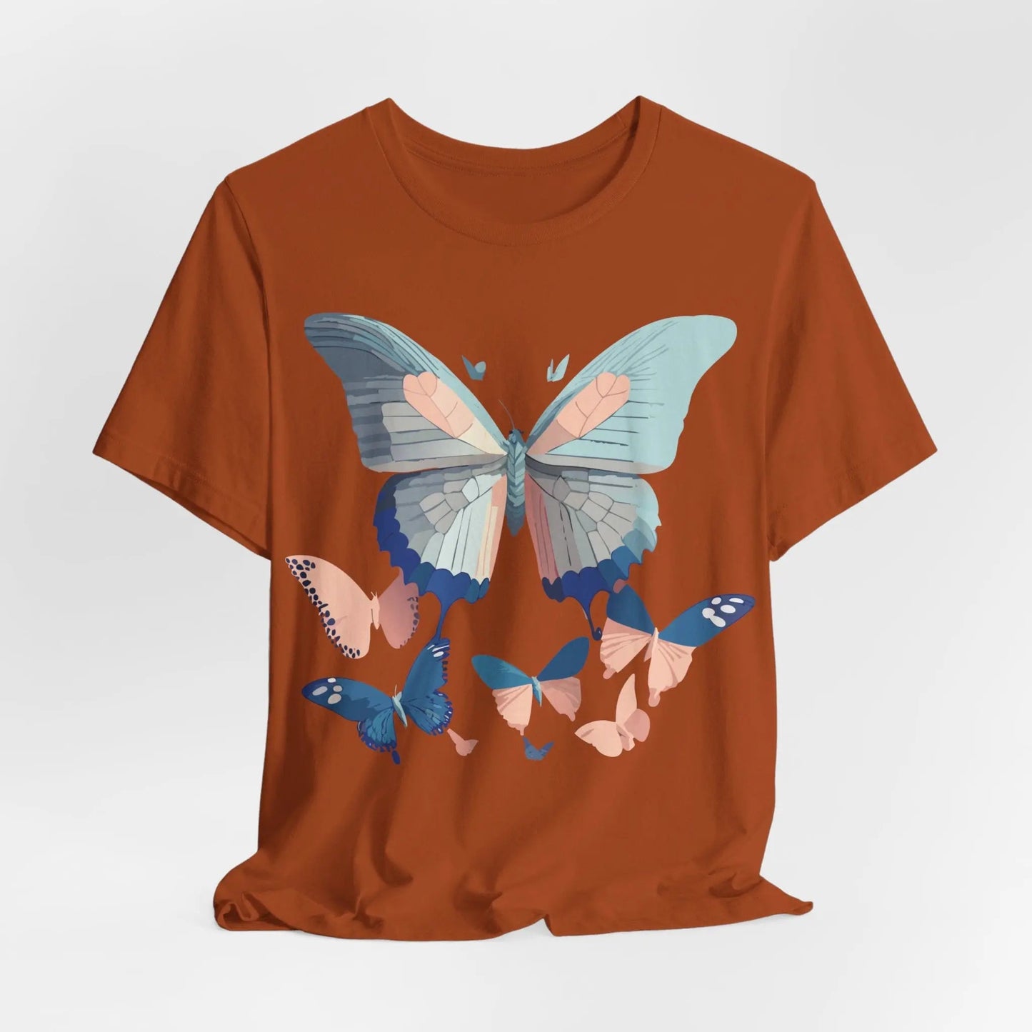 Butterfly Graphic Unisex 100 Cotton Lightweight Vintage Design Jersey Tee 116