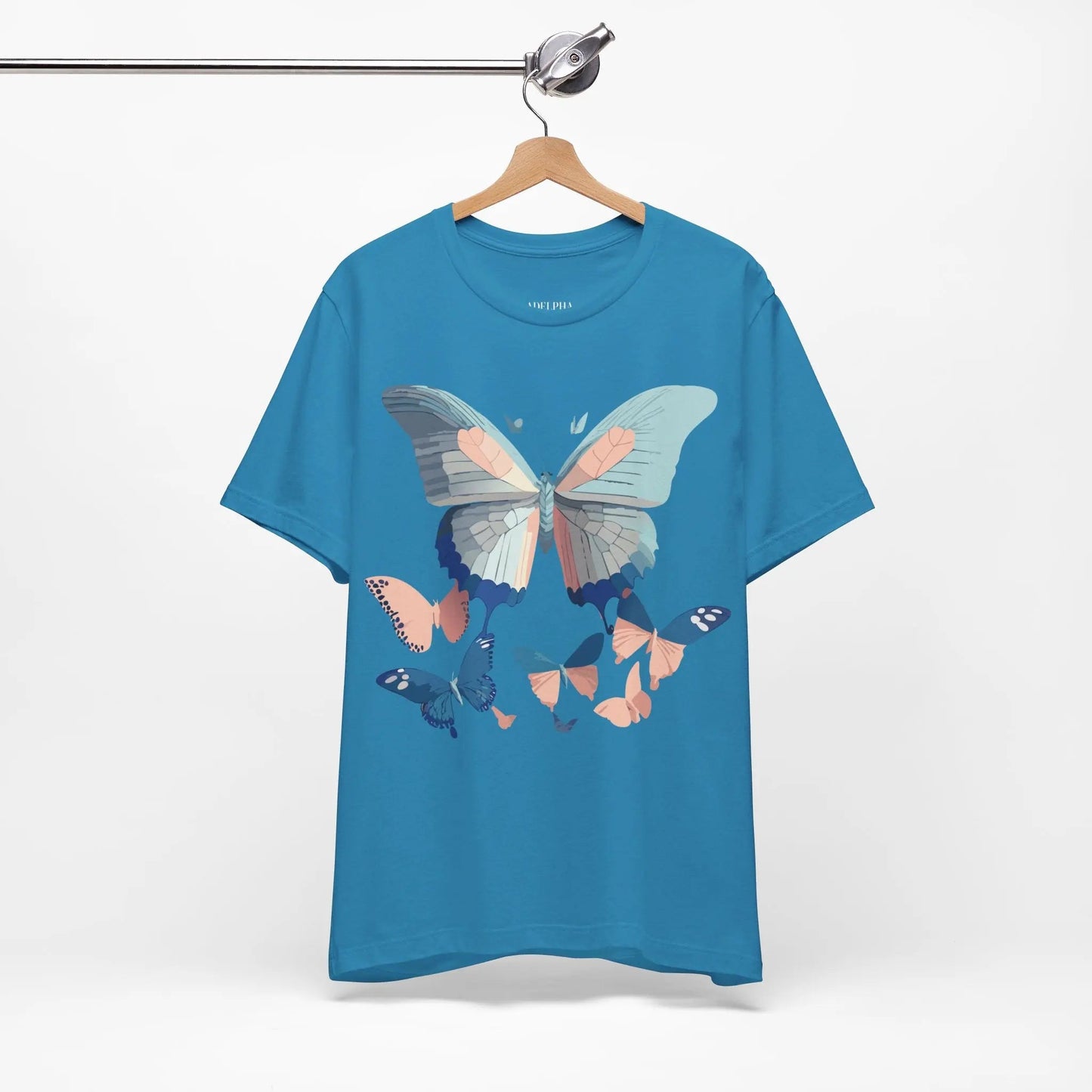Butterfly Graphic Unisex 100 Cotton Lightweight Vintage Design Jersey Tee 116