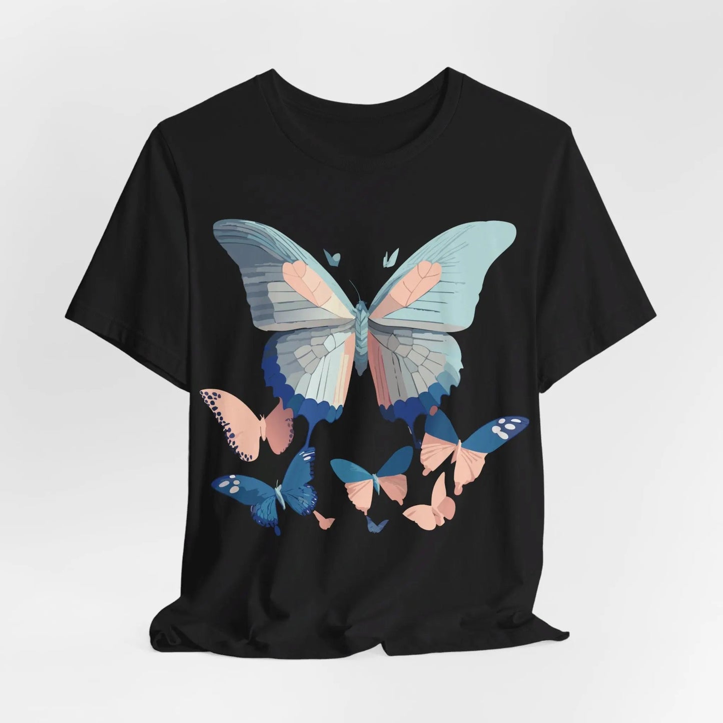 Butterfly Graphic Unisex 100 Cotton Lightweight Vintage Design Jersey Tee 116