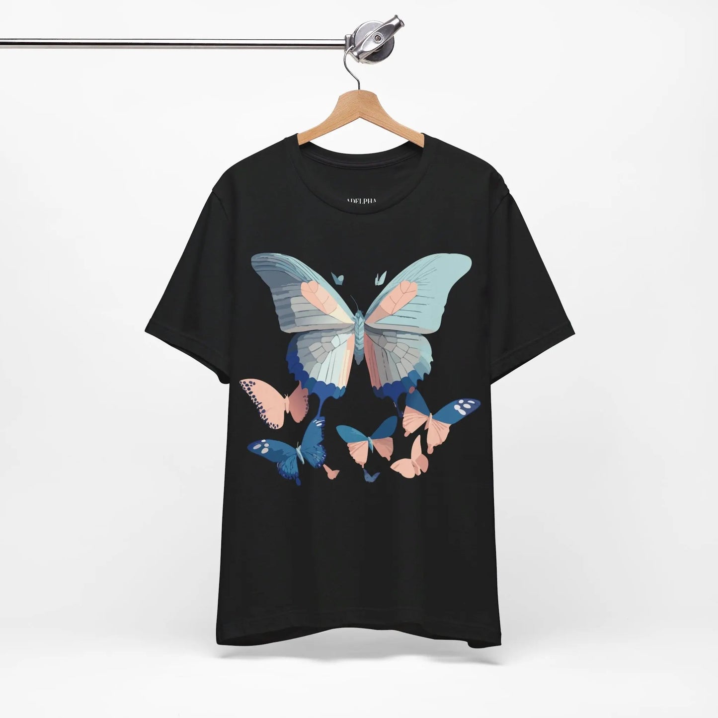 Butterfly Graphic Unisex 100 Cotton Lightweight Vintage Design Jersey Tee 116