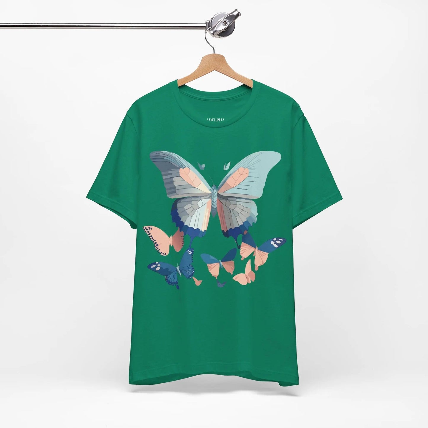 Butterfly Graphic Unisex 100 Cotton Lightweight Vintage Design Jersey Tee 116