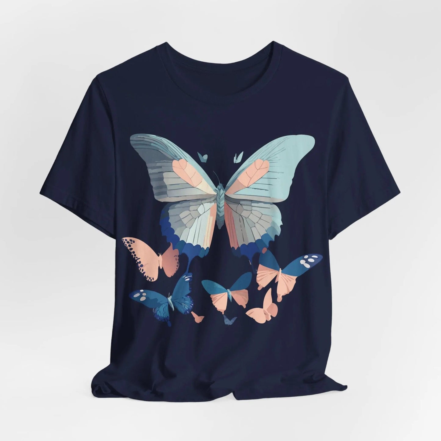 Butterfly Graphic Unisex 100 Cotton Lightweight Vintage Design Jersey Tee 116