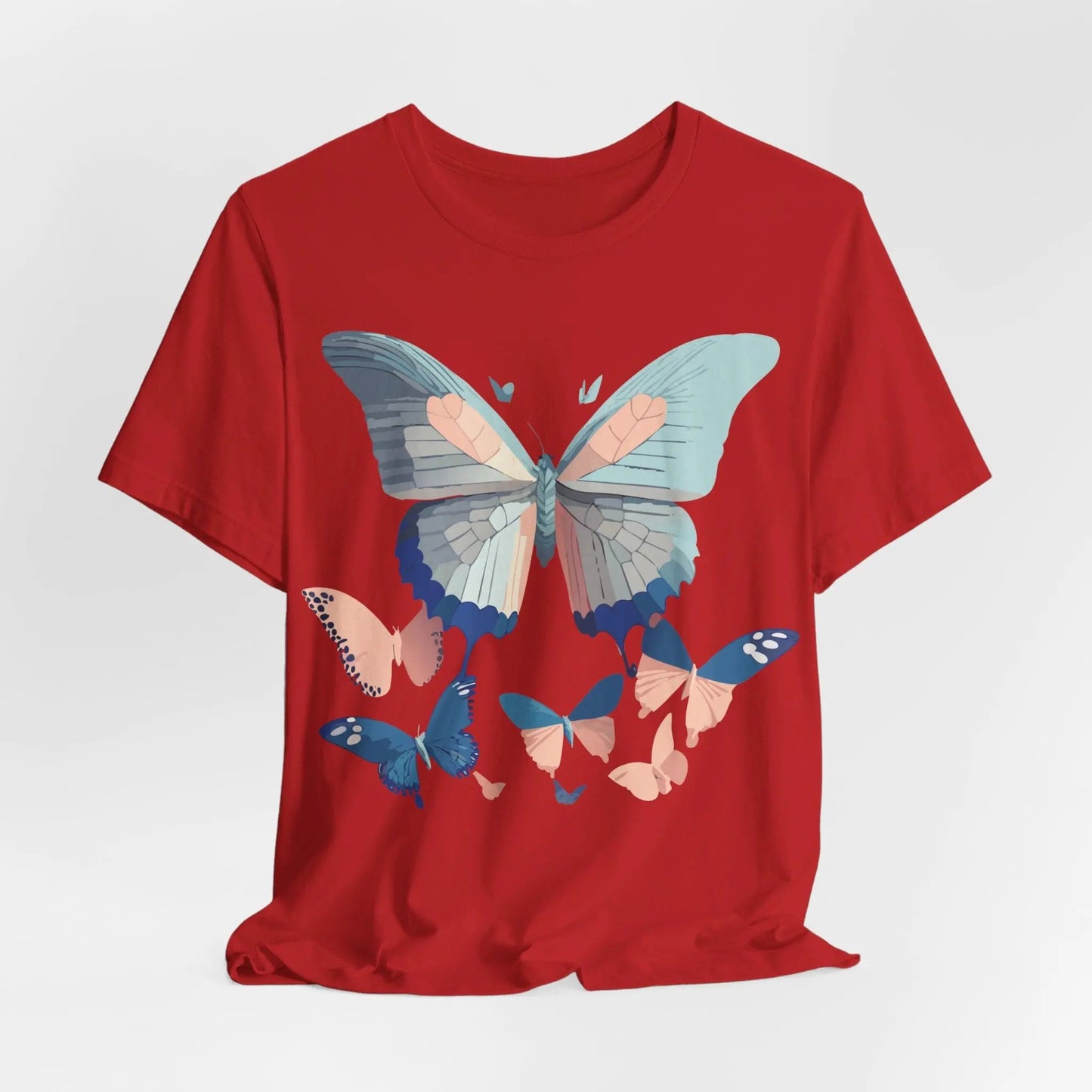 Butterfly Graphic Unisex 100 Cotton Lightweight Vintage Design Jersey Tee 116