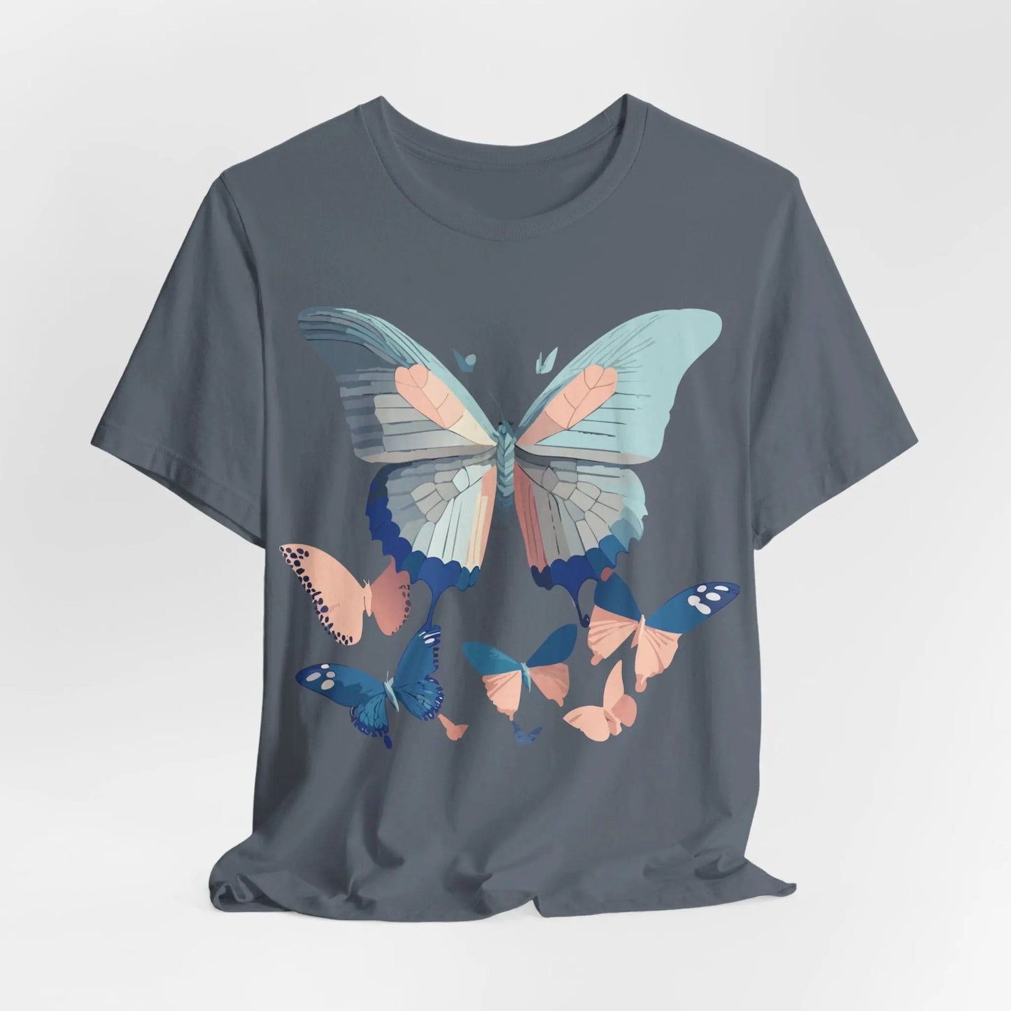 Butterfly Graphic Unisex 100 Cotton Lightweight Vintage Design Jersey Tee 116