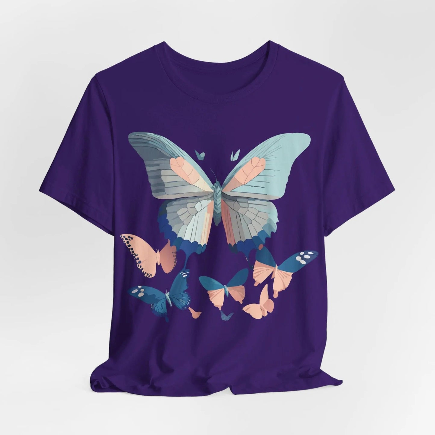 Butterfly Graphic Unisex 100 Cotton Lightweight Vintage Design Jersey Tee 116