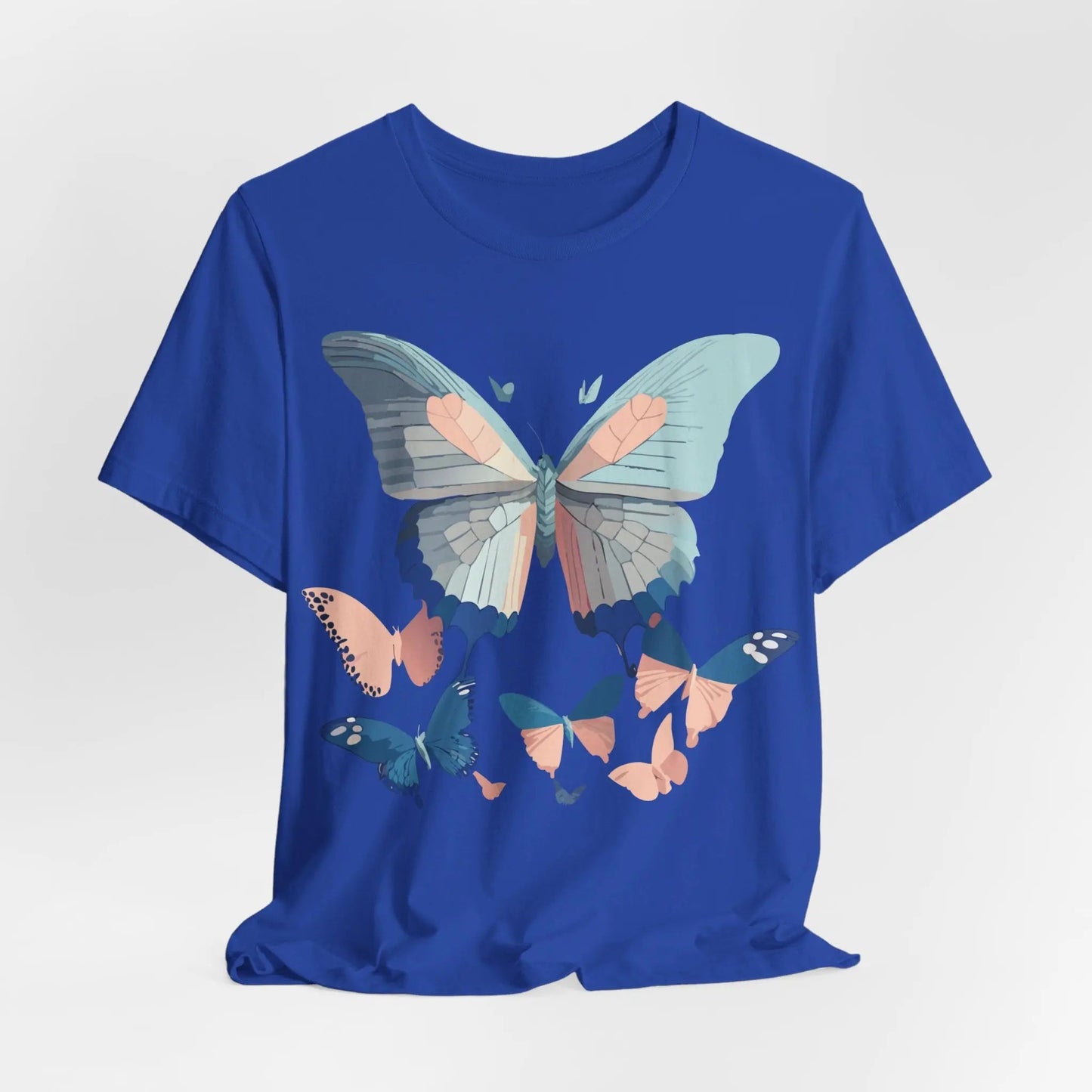 Butterfly Graphic Unisex 100 Cotton Lightweight Vintage Design Jersey Tee 116