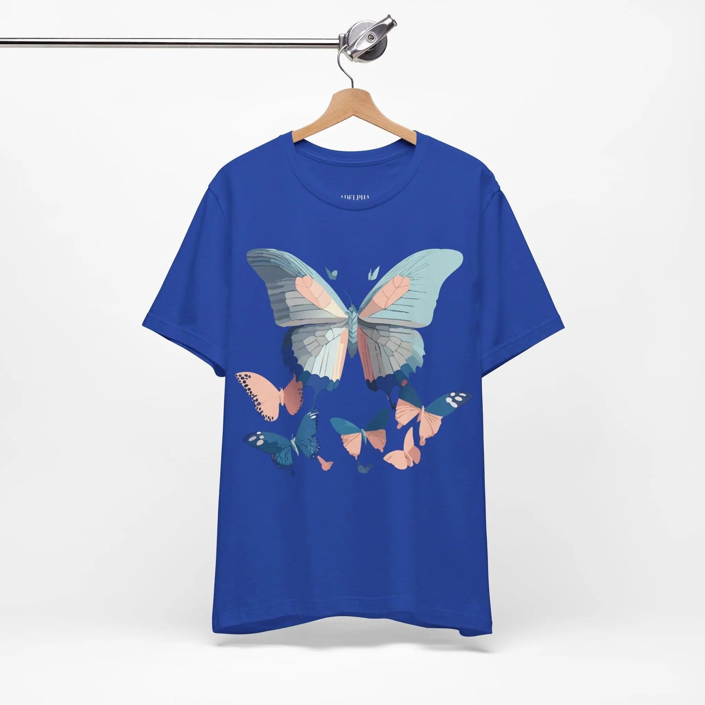 Butterfly Graphic Unisex 100 Cotton Lightweight Vintage Design Jersey Tee 116