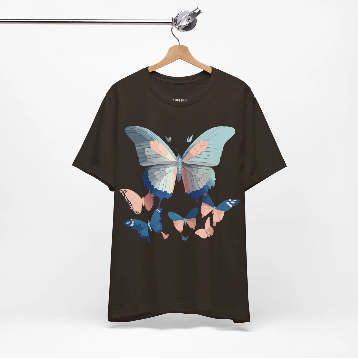 Butterfly Graphic Unisex 100 Cotton Lightweight Vintage Design Jersey Tee 116
