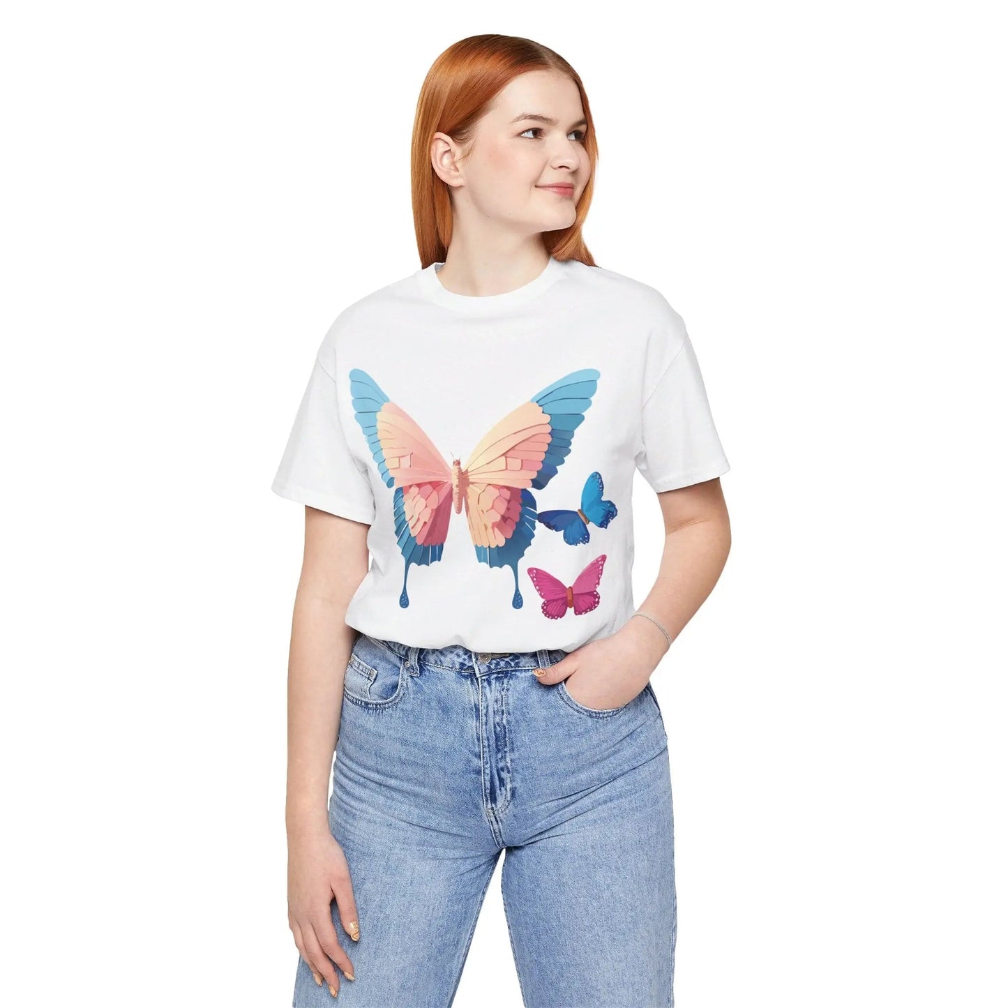Butterfly Graphic Tee Unisex Adelpha Vintage Inspired Art Design