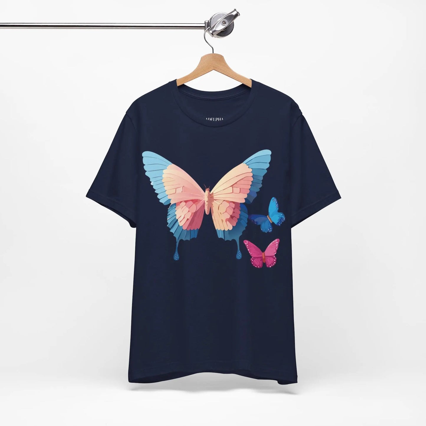Butterfly Graphic Tee From Adelpha Unisex Short Sleeve Art Design