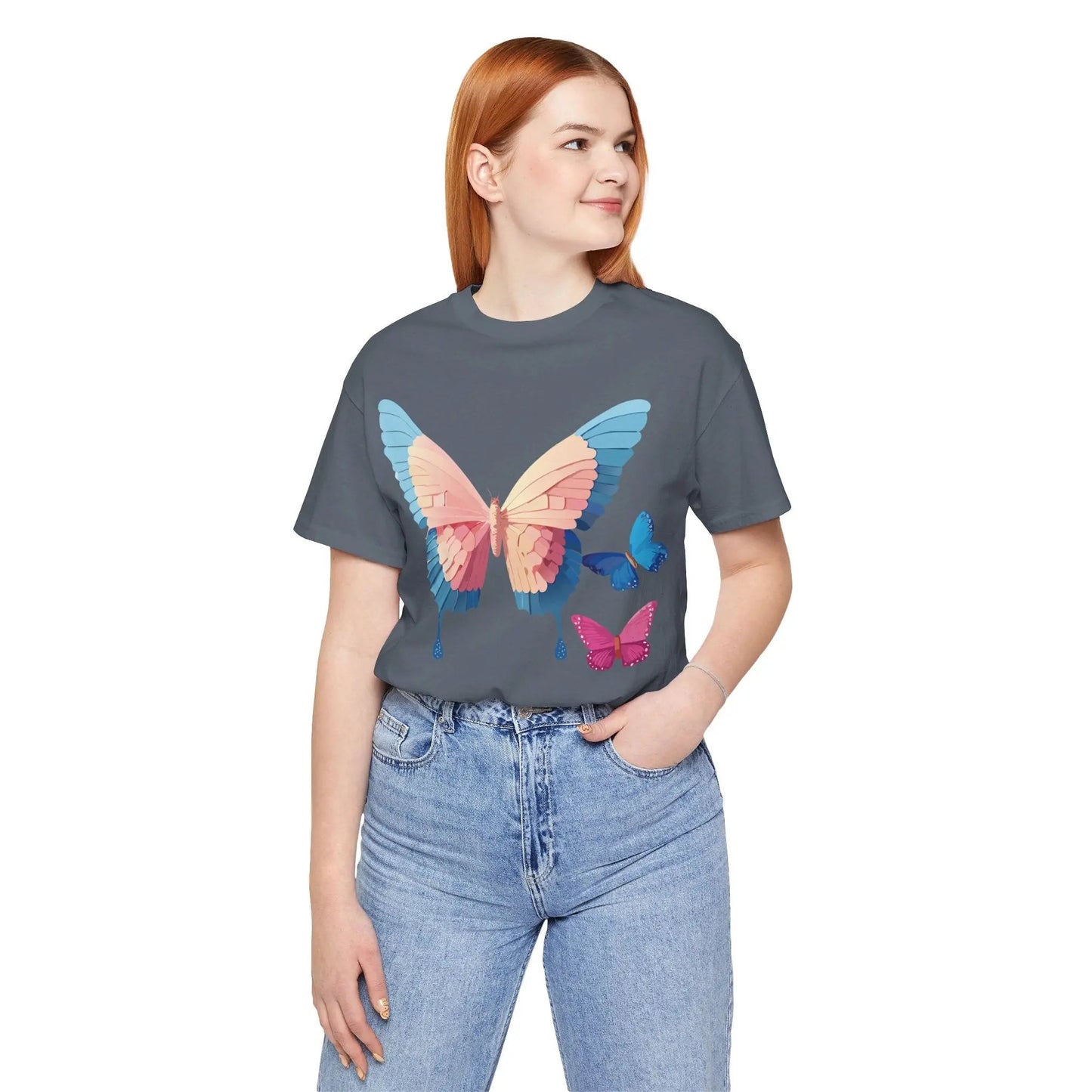 Butterfly Graphic Tee From Adelpha Unisex Short Sleeve Art Design