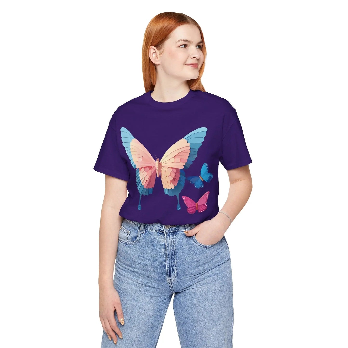 Butterfly Graphic Tee From Adelpha Unisex Short Sleeve Art Design