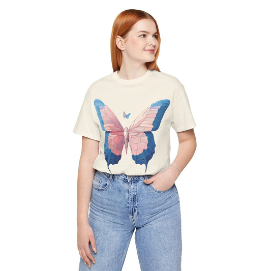 Butterfly Graphic Unisex 100 Cotton Lightweight Vintage Design Jersey Tee 113