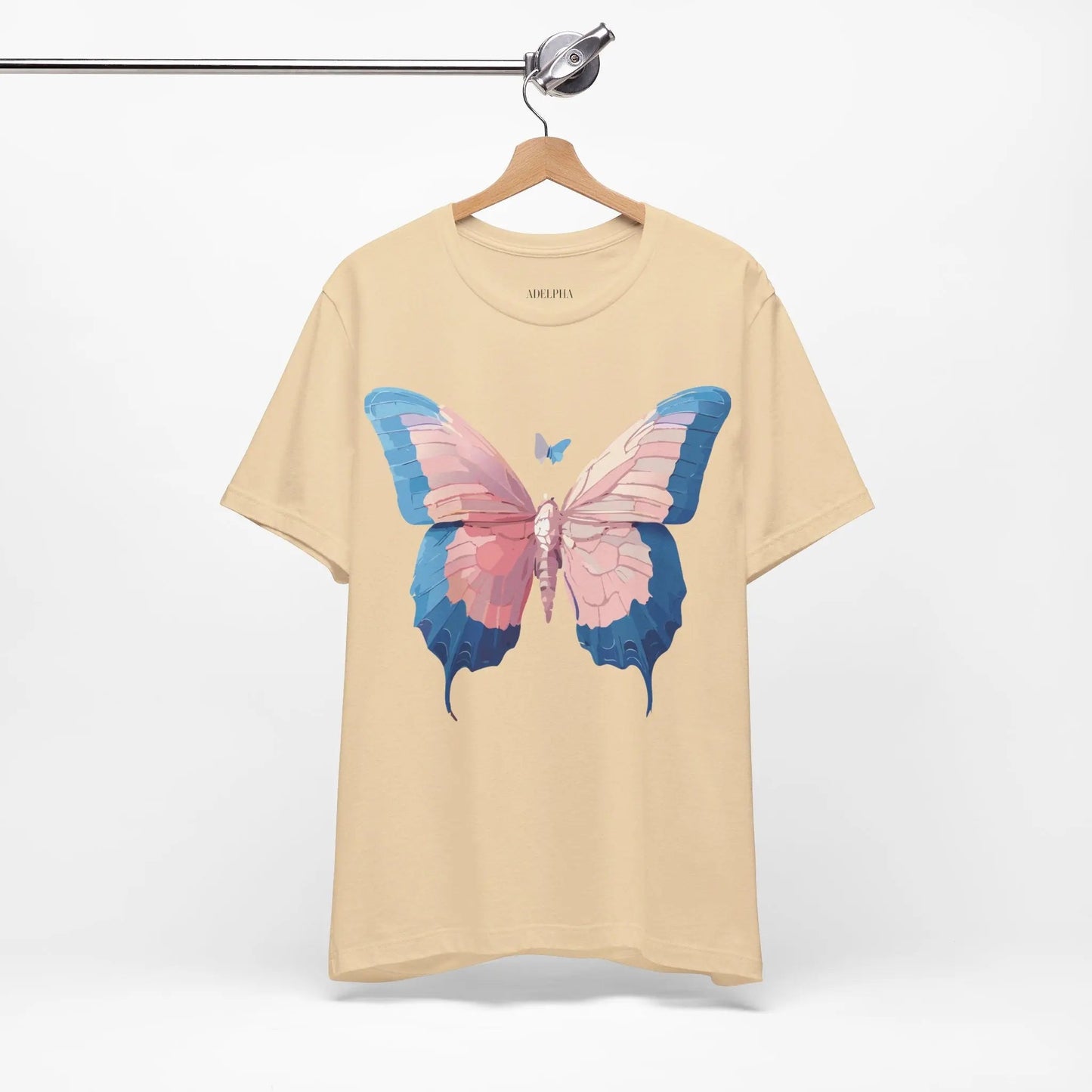 Butterfly Graphic Unisex 100 Cotton Lightweight Vintage Design Jersey Tee 113