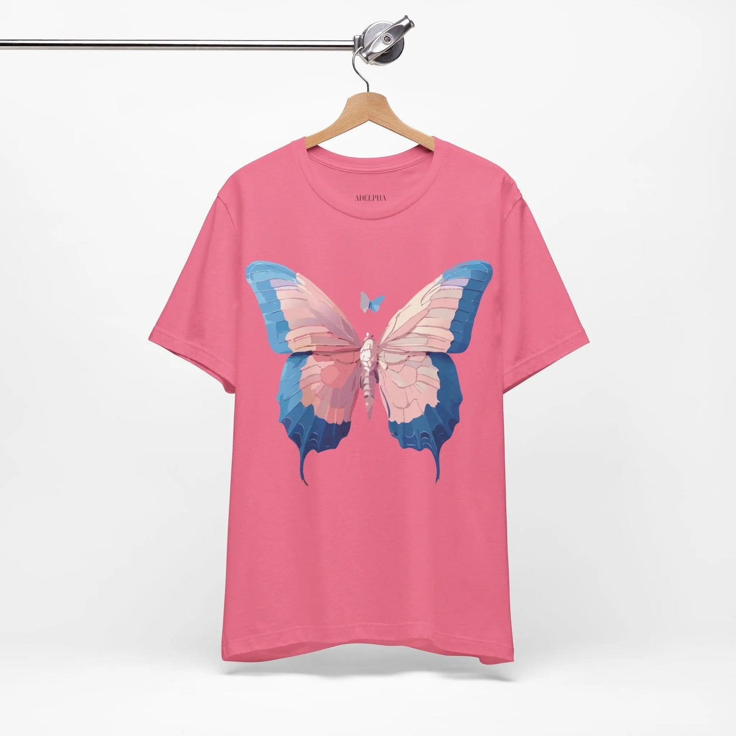 Butterfly Graphic Unisex 100 Cotton Lightweight Vintage Design Jersey Tee 113