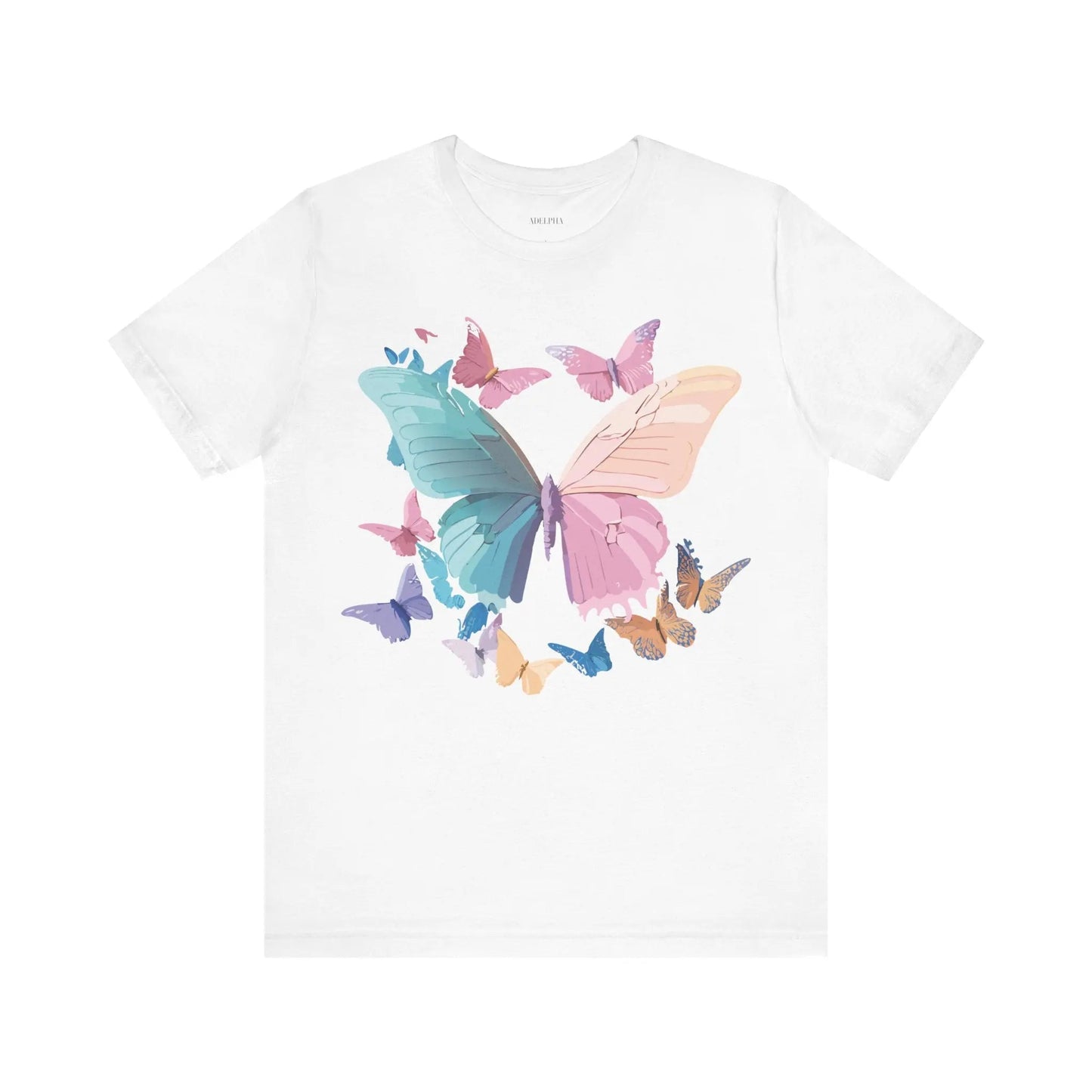 Butterfly Graphic Unisex 100 Cotton Lightweight Vintage Design Jersey Tee 109