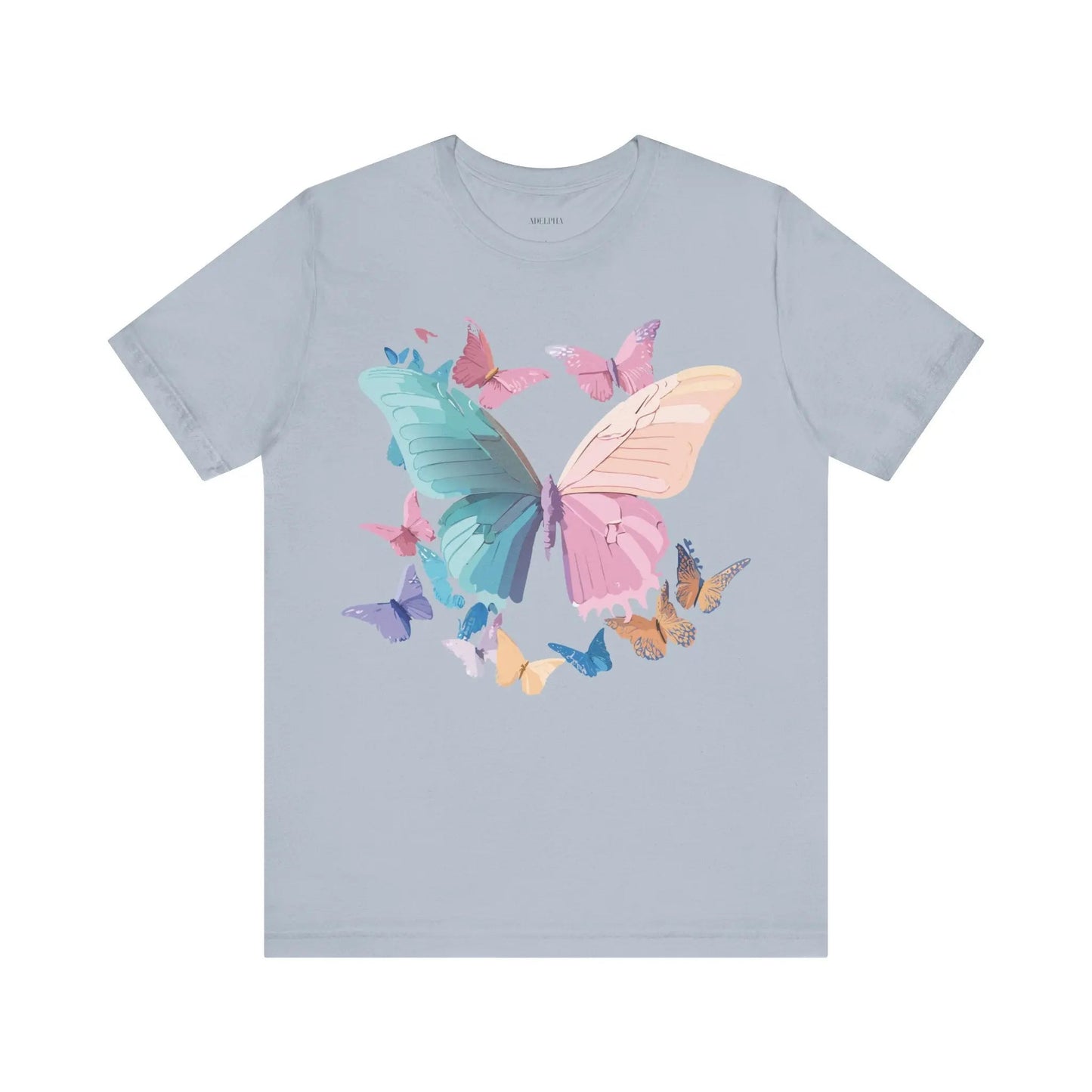 Butterfly Graphic Unisex 100 Cotton Lightweight Vintage Design Jersey Tee 109