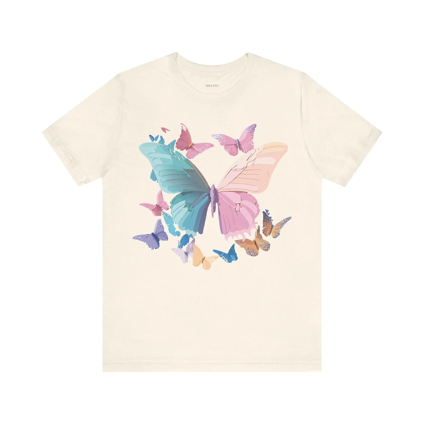 Butterfly Graphic Unisex 100 Cotton Lightweight Vintage Design Jersey Tee 109