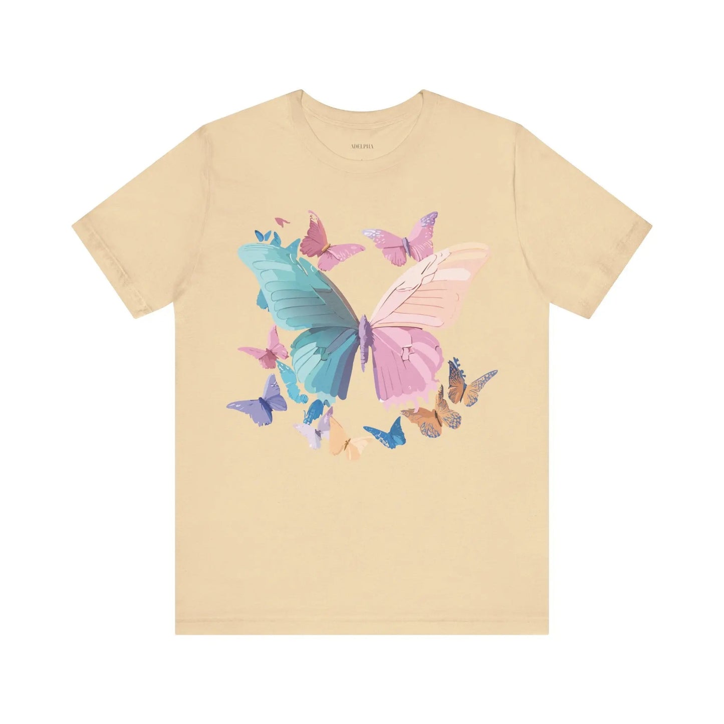 Butterfly Graphic Unisex 100 Cotton Lightweight Vintage Design Jersey Tee 109