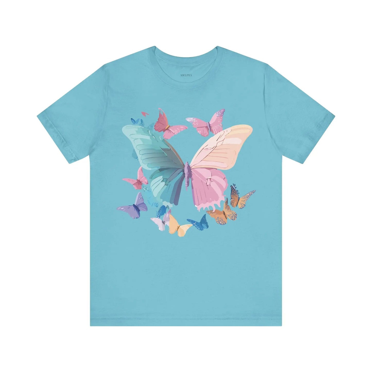 Butterfly Graphic Unisex 100 Cotton Lightweight Vintage Design Jersey Tee 109