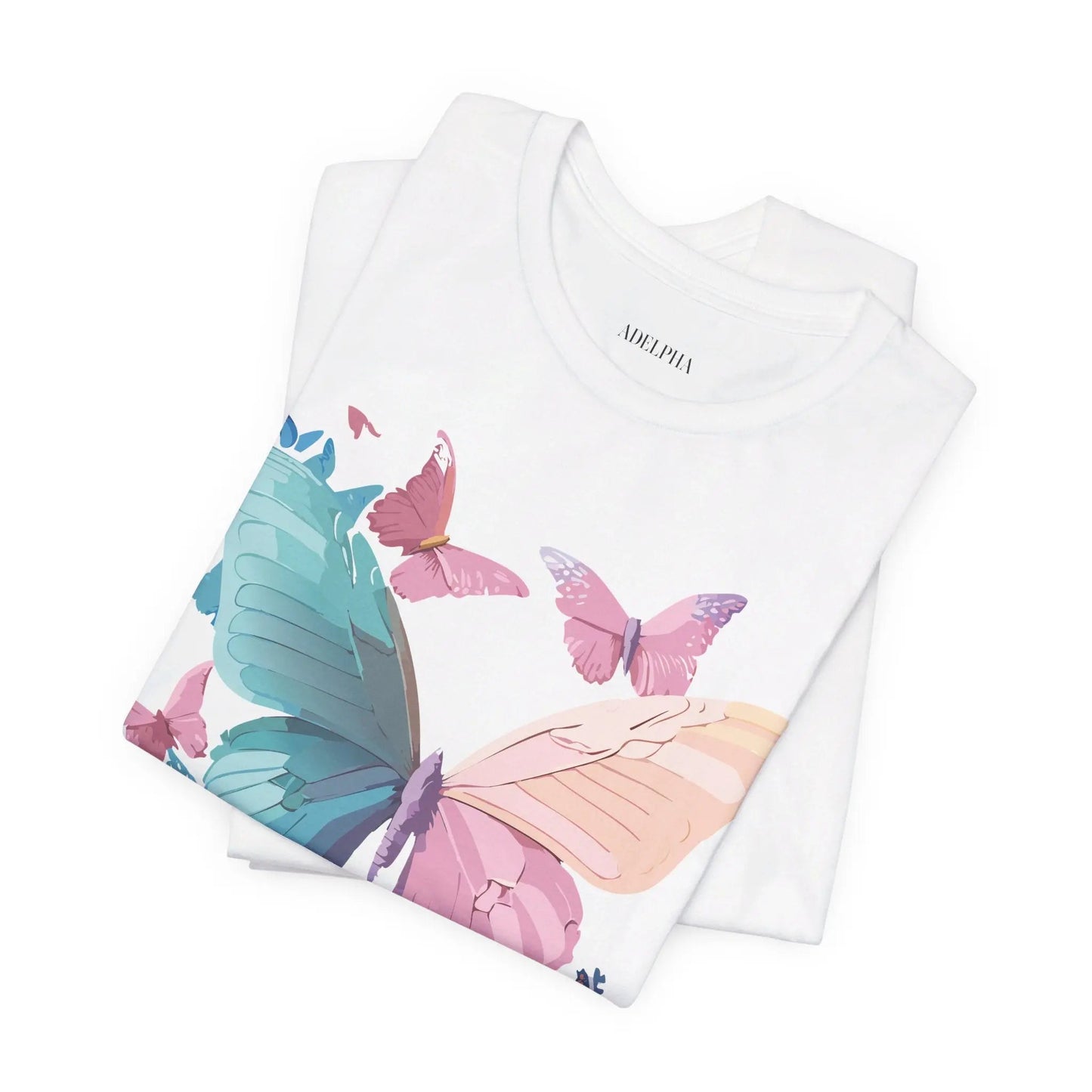 Butterfly Graphic Unisex 100 Cotton Lightweight Vintage Design Jersey Tee 109