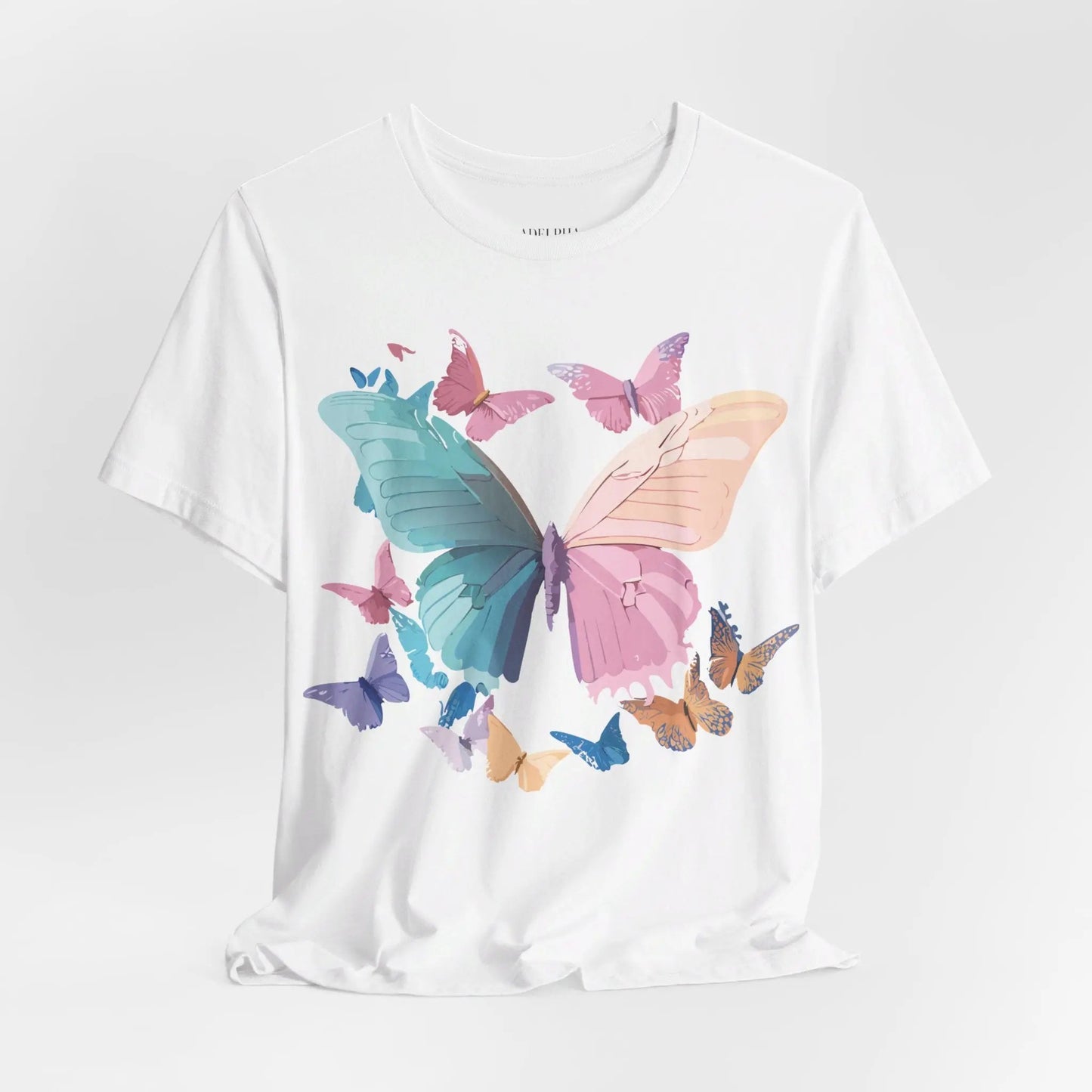 Butterfly Graphic Unisex 100 Cotton Lightweight Vintage Design Jersey Tee 109
