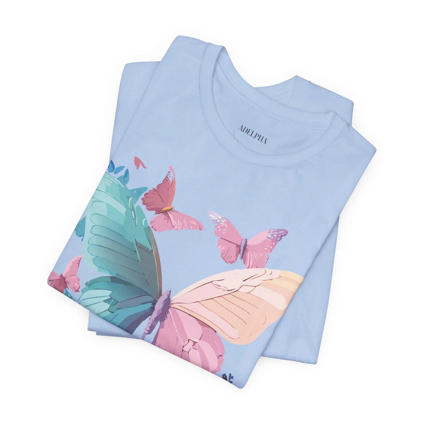 Butterfly Graphic Unisex 100 Cotton Lightweight Vintage Design Jersey Tee 109