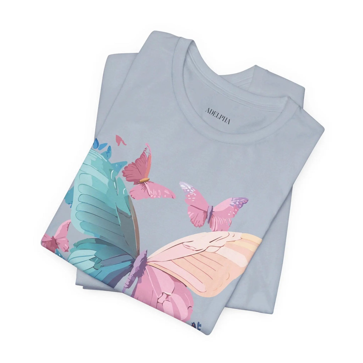 Butterfly Graphic Unisex 100 Cotton Lightweight Vintage Design Jersey Tee 109