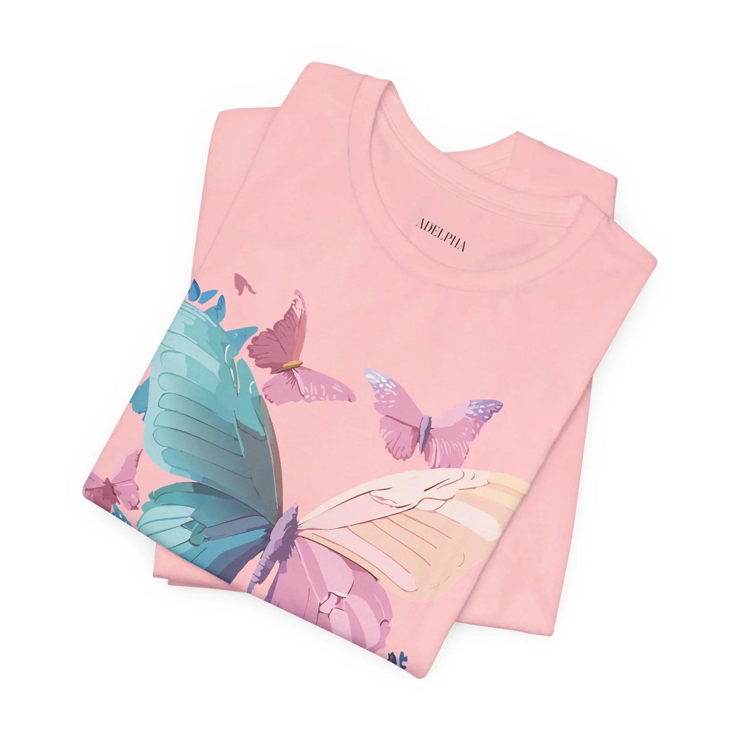 Butterfly Graphic Unisex 100 Cotton Lightweight Vintage Design Jersey Tee 109