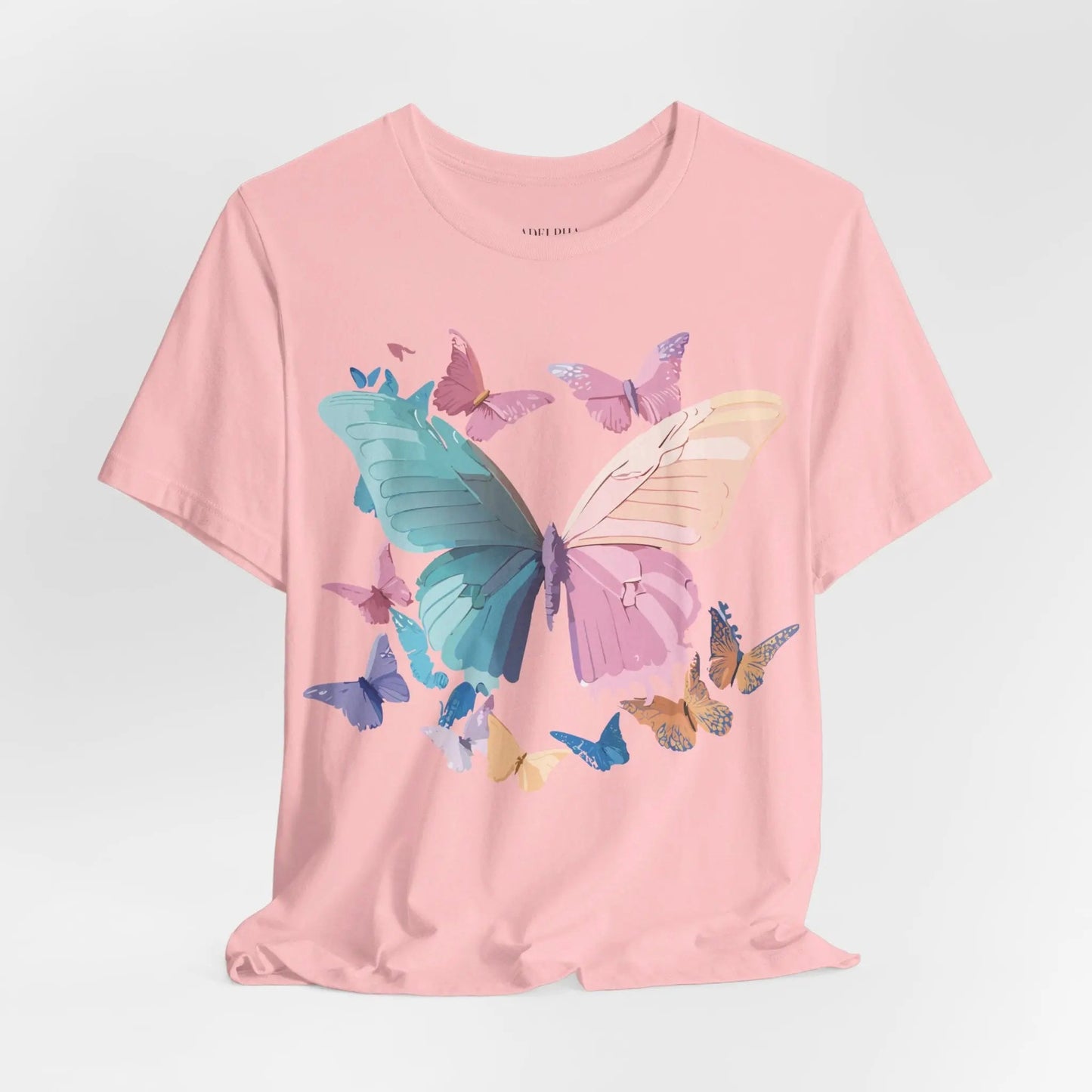 Butterfly Graphic Unisex 100 Cotton Lightweight Vintage Design Jersey Tee 109