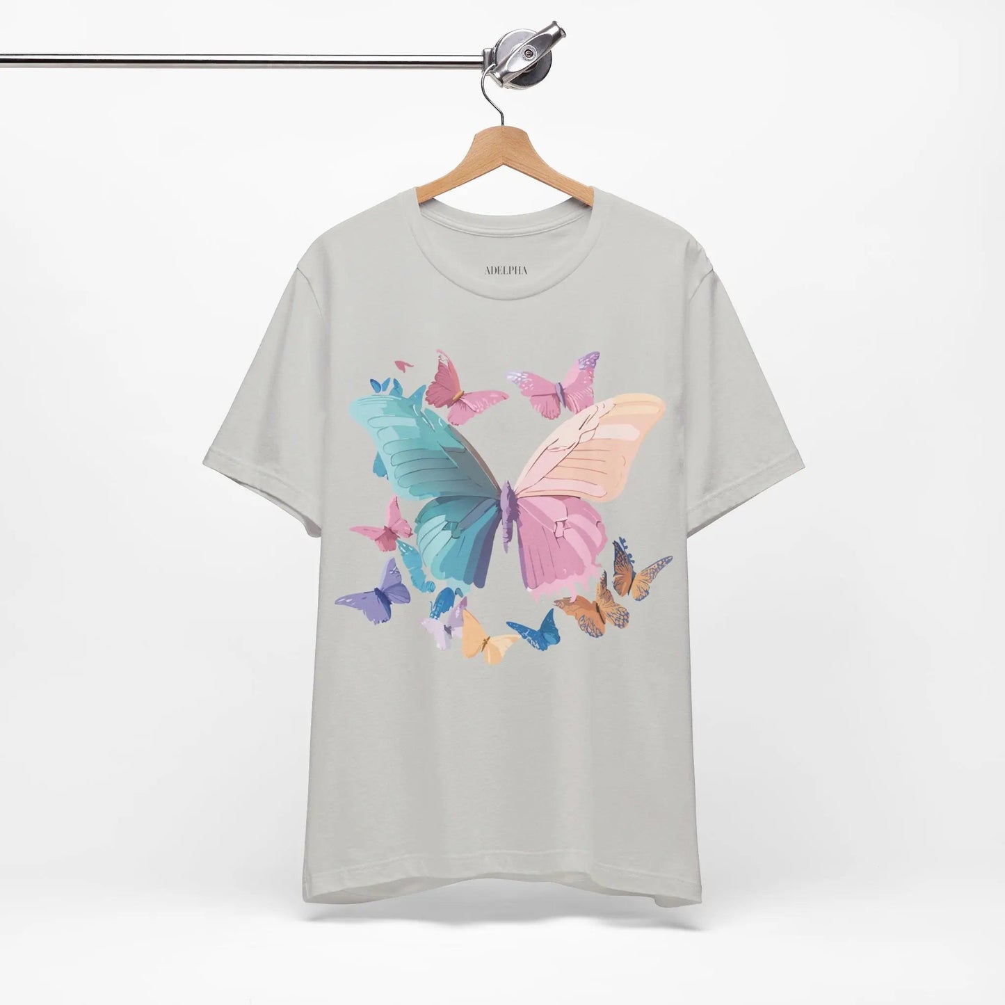 Butterfly Graphic Unisex 100 Cotton Lightweight Vintage Design Jersey Tee 109