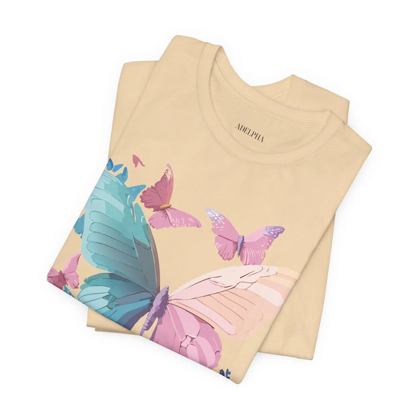 Butterfly Graphic Unisex 100 Cotton Lightweight Vintage Design Jersey Tee 109