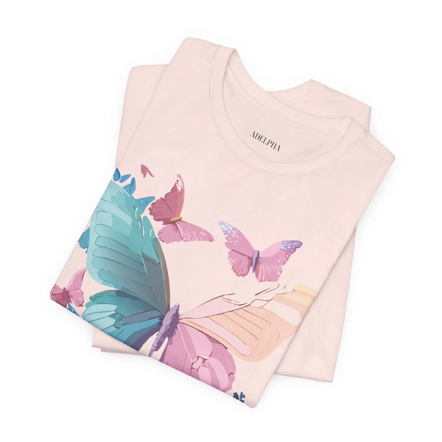 Butterfly Graphic Unisex 100 Cotton Lightweight Vintage Design Jersey Tee 109
