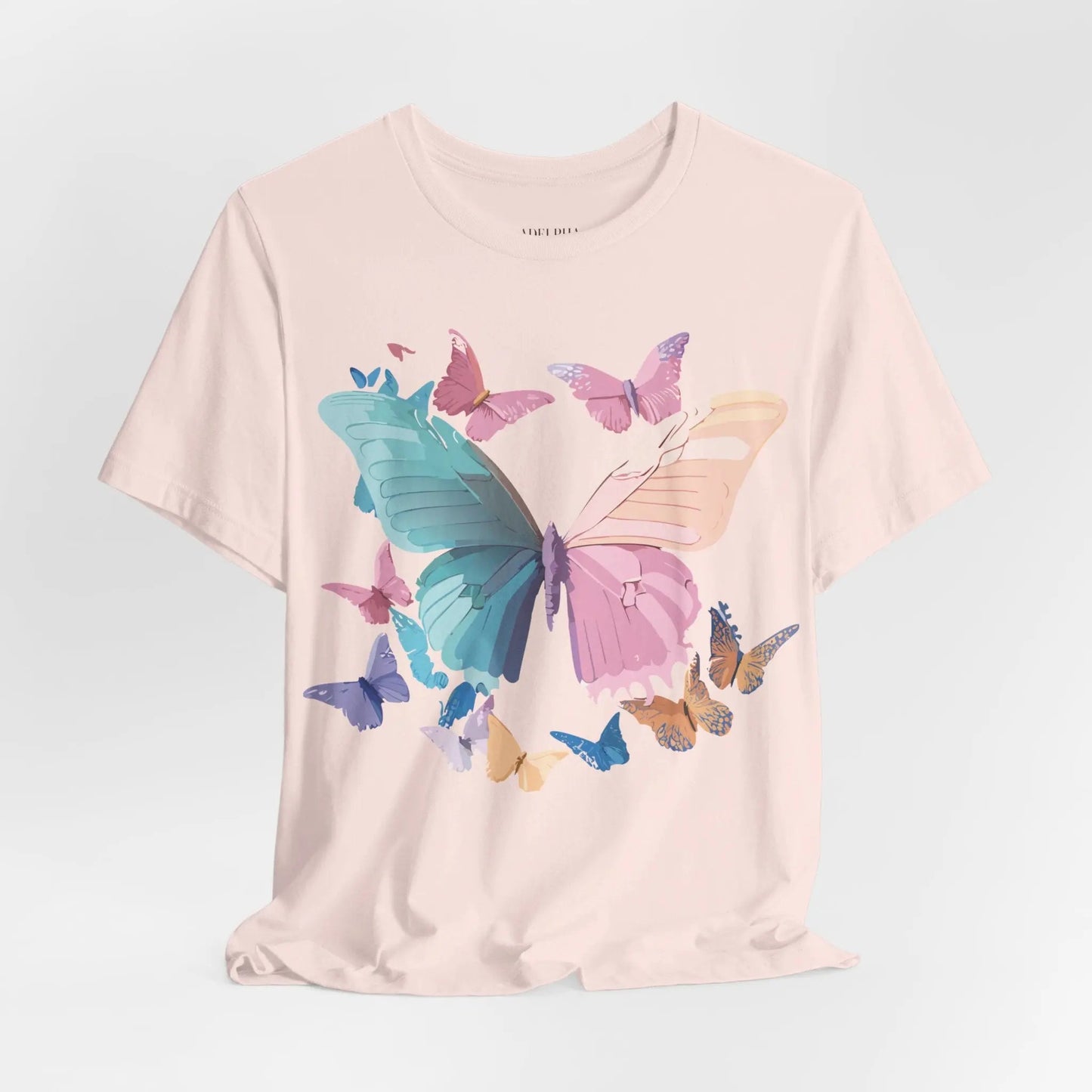 Butterfly Graphic Unisex 100 Cotton Lightweight Vintage Design Jersey Tee 109