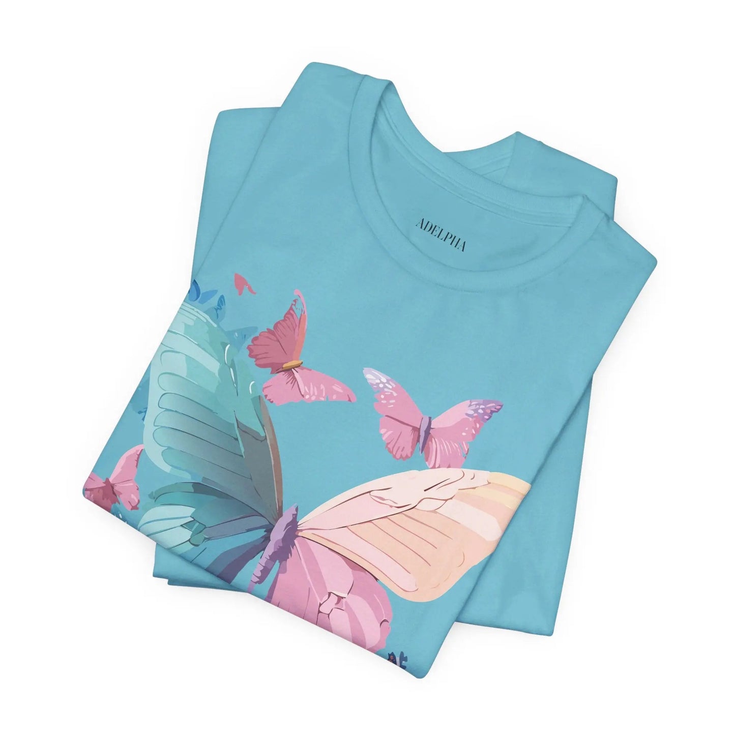 Butterfly Graphic Unisex 100 Cotton Lightweight Vintage Design Jersey Tee 109