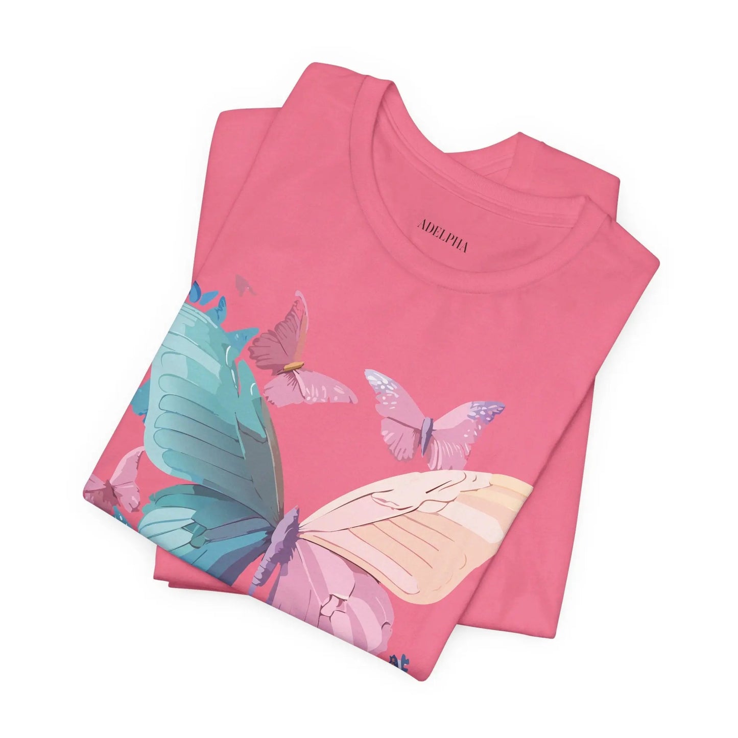 Butterfly Graphic Unisex 100 Cotton Lightweight Vintage Design Jersey Tee 109