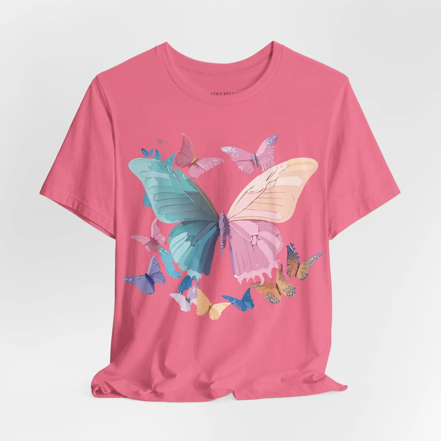 Butterfly Graphic Unisex 100 Cotton Lightweight Vintage Design Jersey Tee 109