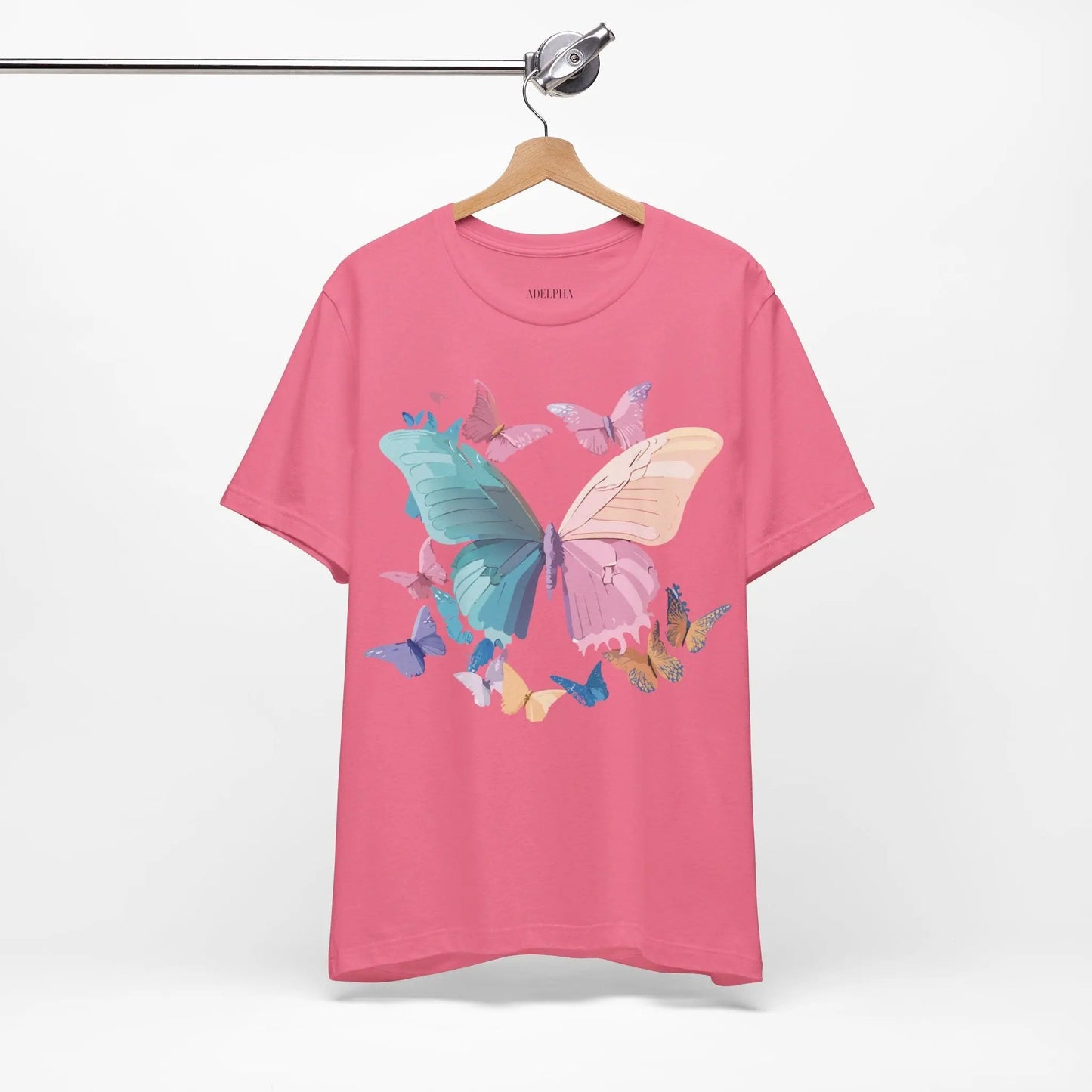 Butterfly Graphic Unisex 100 Cotton Lightweight Vintage Design Jersey Tee 109