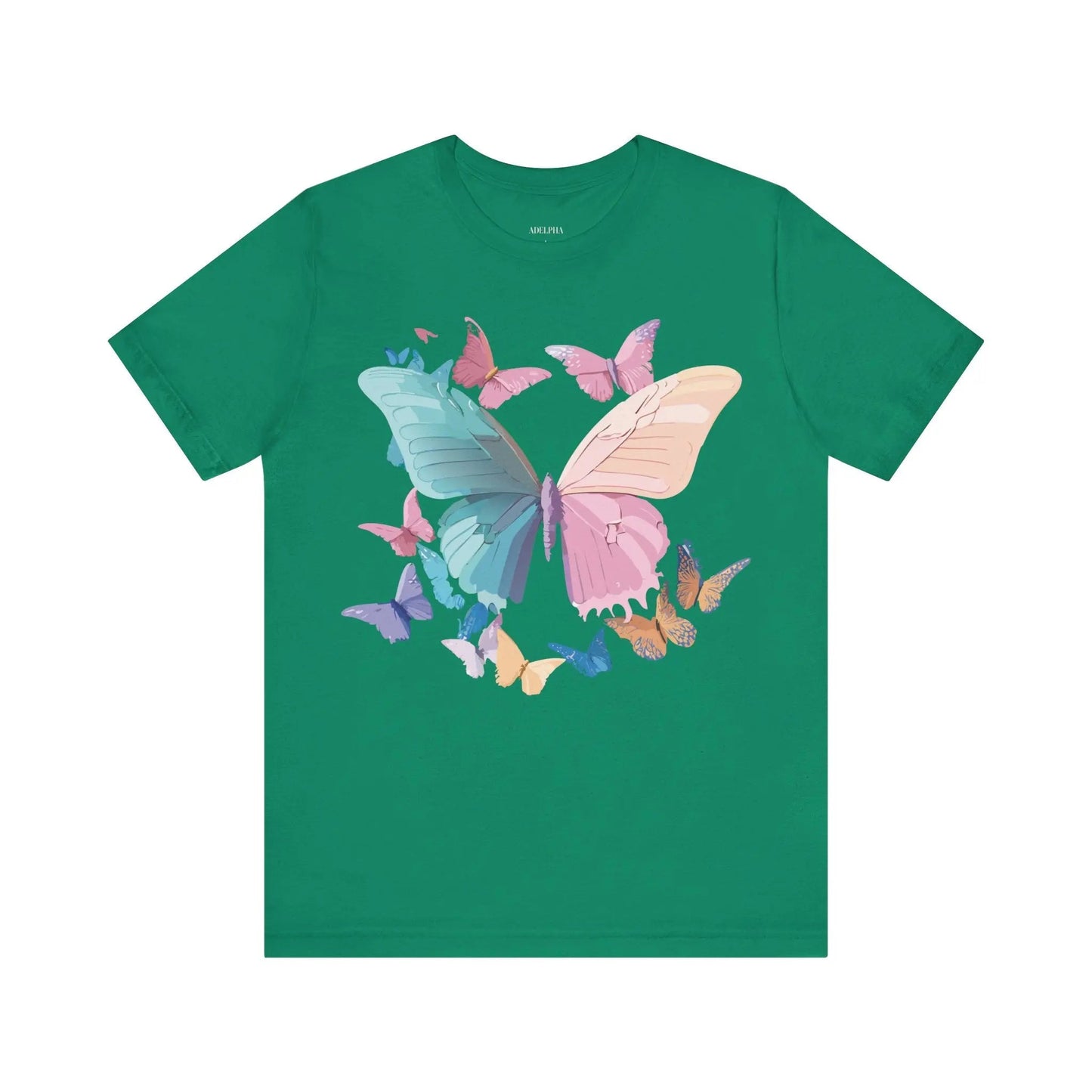 Butterfly Graphic Unisex 100 Cotton Lightweight Vintage Design Jersey Tee 108