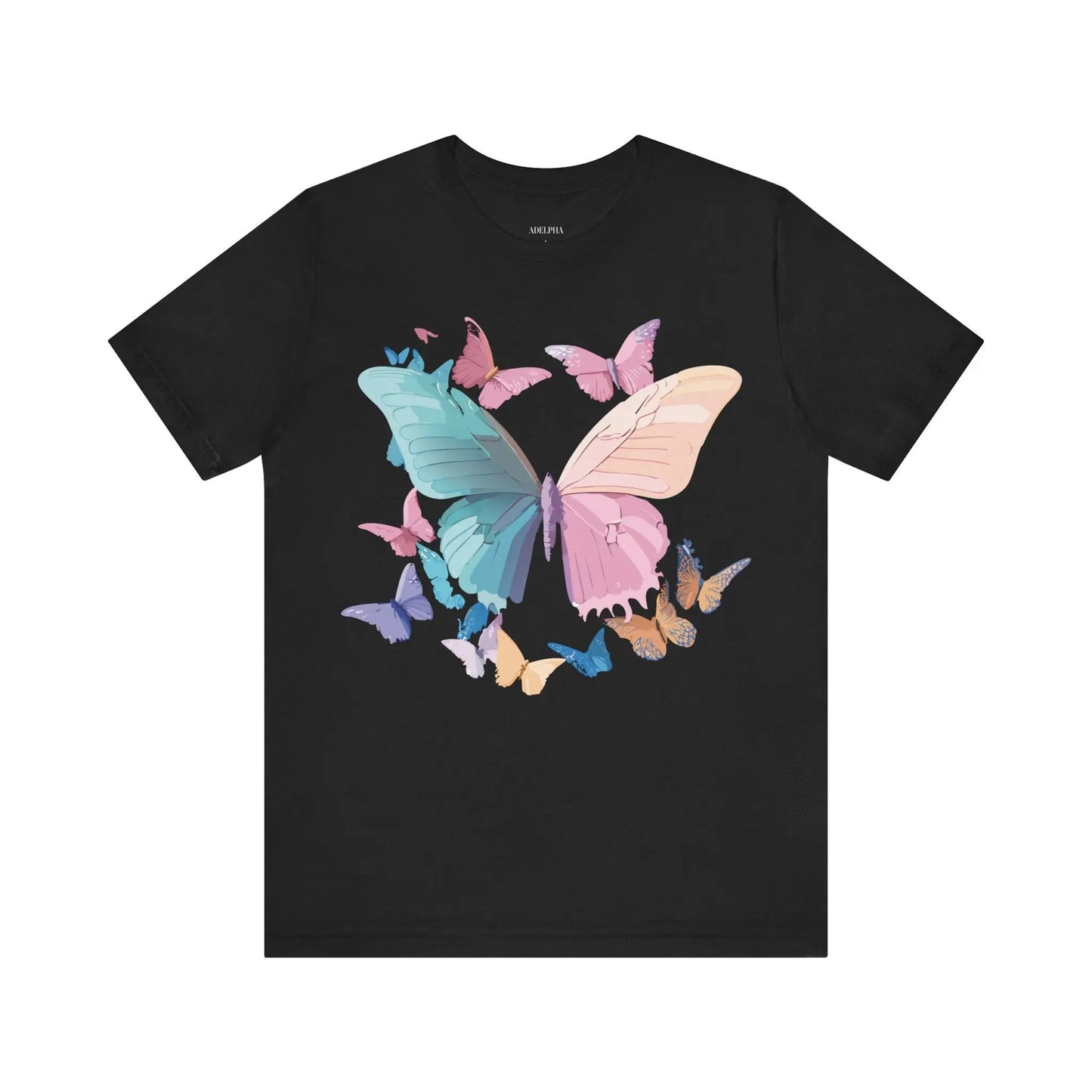 Butterfly Graphic Unisex 100 Cotton Lightweight Vintage Design Jersey Tee 108